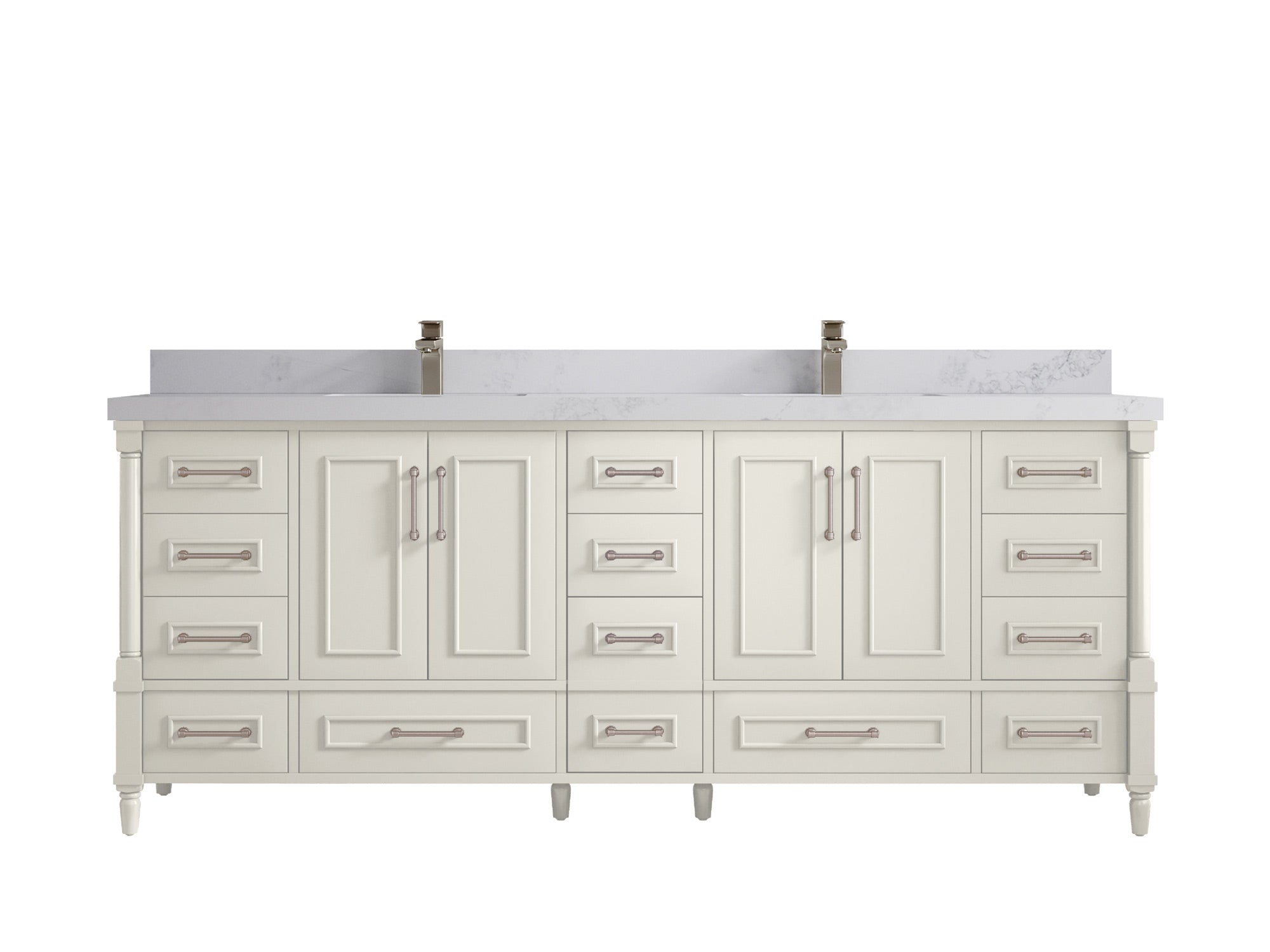 Aberdeen 84 in. W x 22 in. D Double Sink Bathroom Vanity - Willow Bath and Vanity