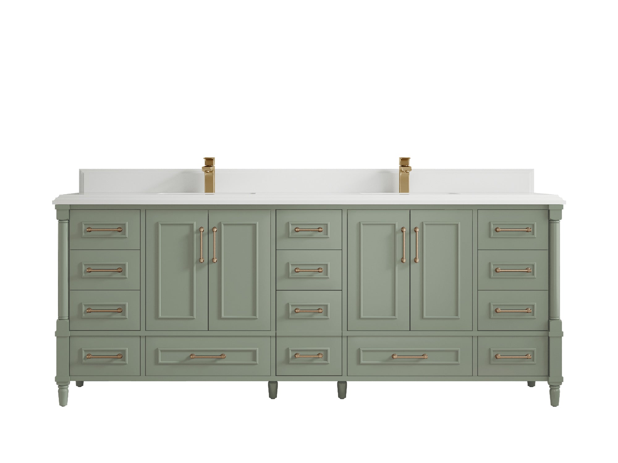 Aberdeen 84 in. W x 22 in. D Double Sink Bathroom Vanity - Willow Bath and Vanity