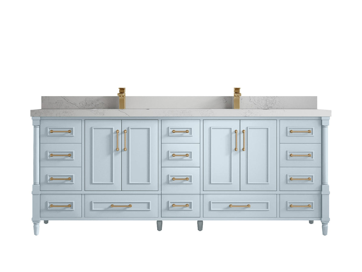 Aberdeen 84 in. W x 22 in. D Double Sink Bathroom Vanity - Willow Bath and Vanity