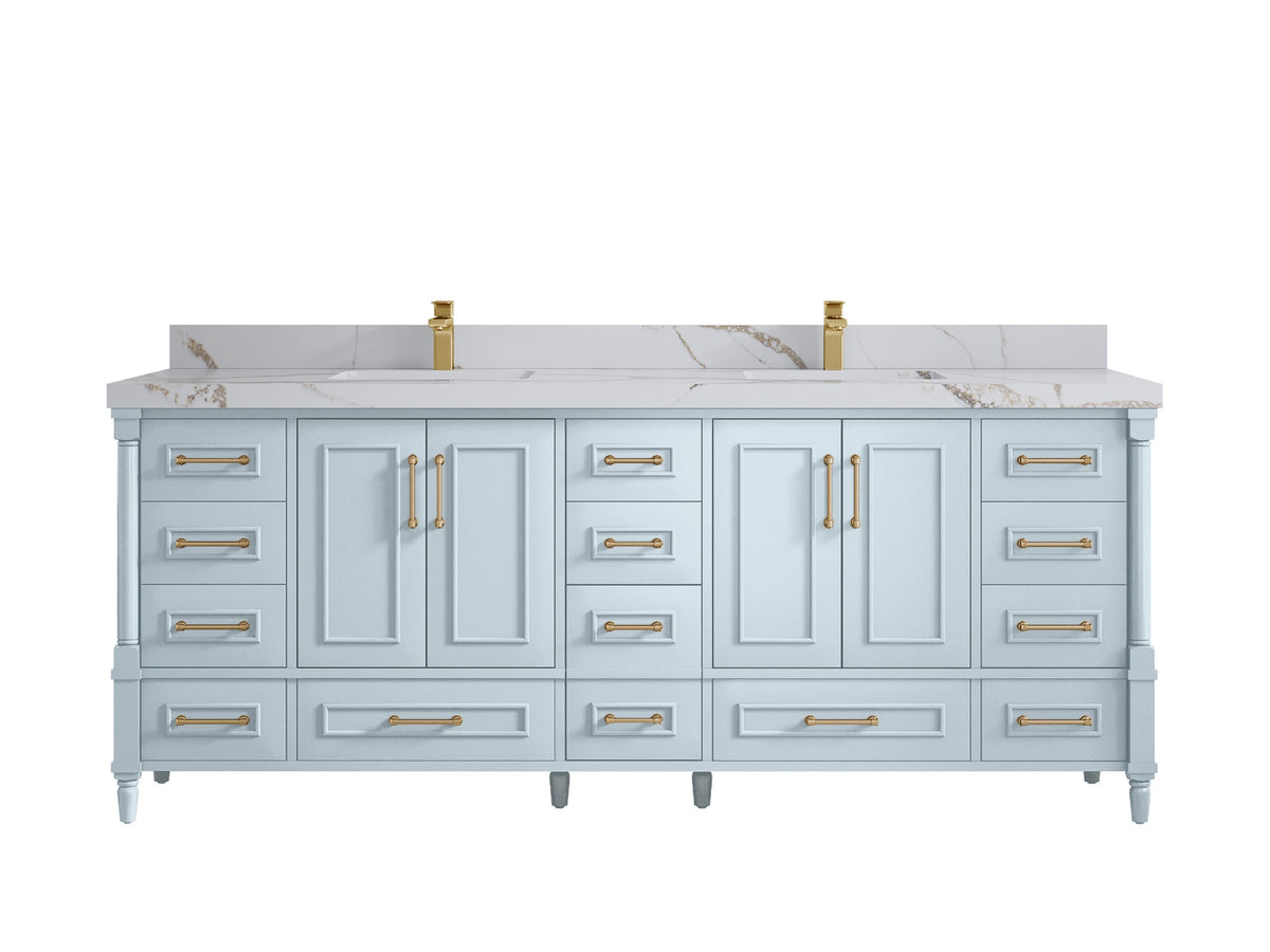 Aberdeen 84 in. W x 22 in. D Double Sink Bathroom Vanity - Willow Bath and Vanity