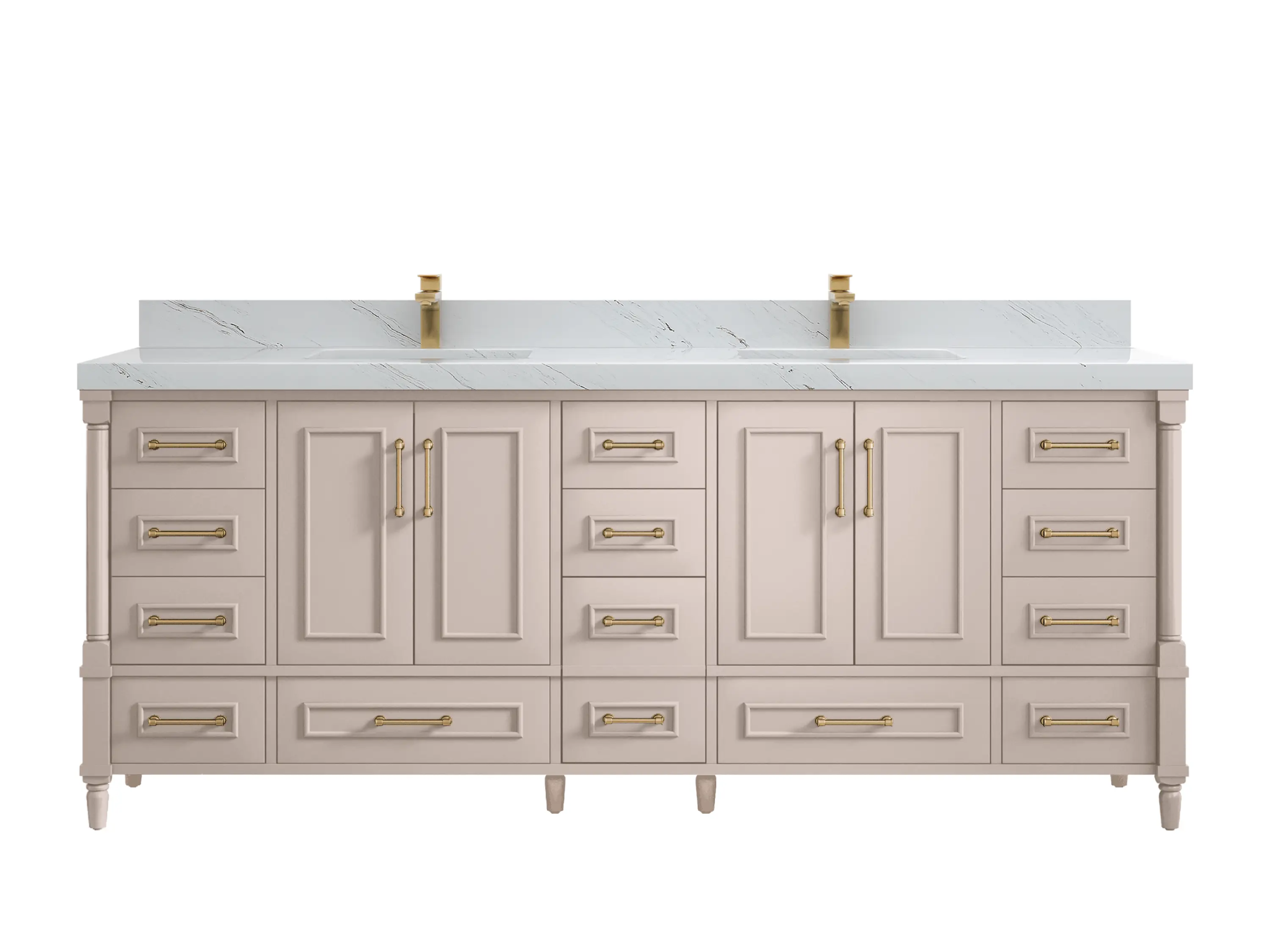 Aberdeen 84 in. W x 22 in. D Double Sink Bathroom Vanity - Willow Bath and Vanity