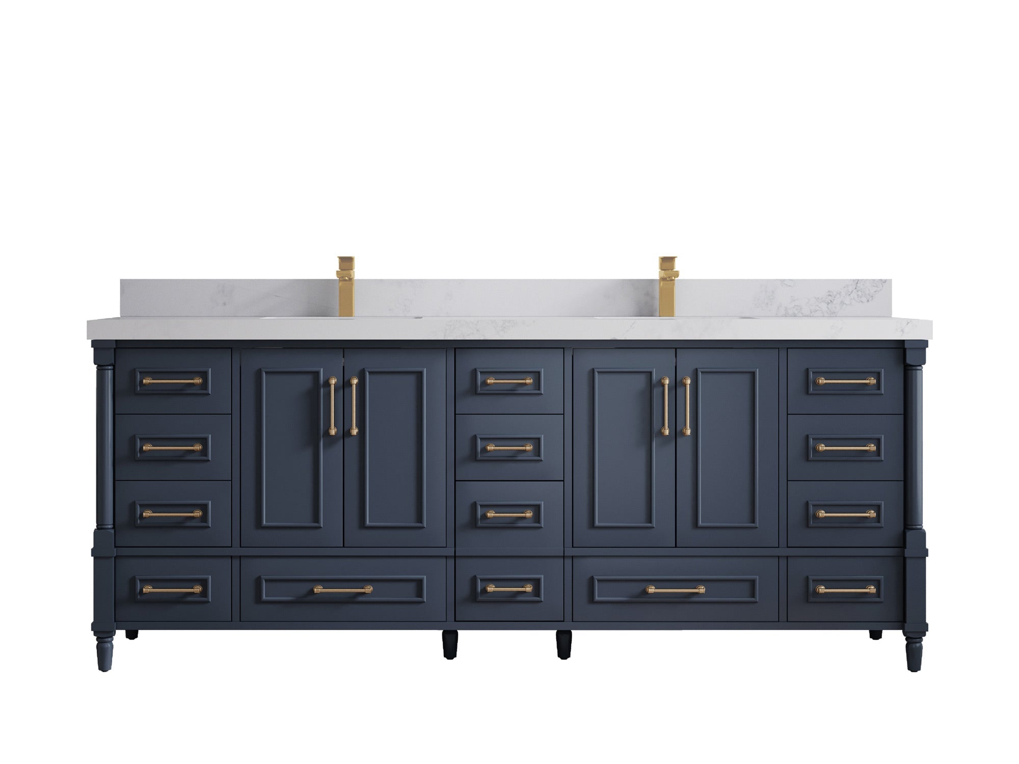 Aberdeen 84 in. W x 22 in. D Double Sink Bathroom Vanity - Willow Bath and Vanity
