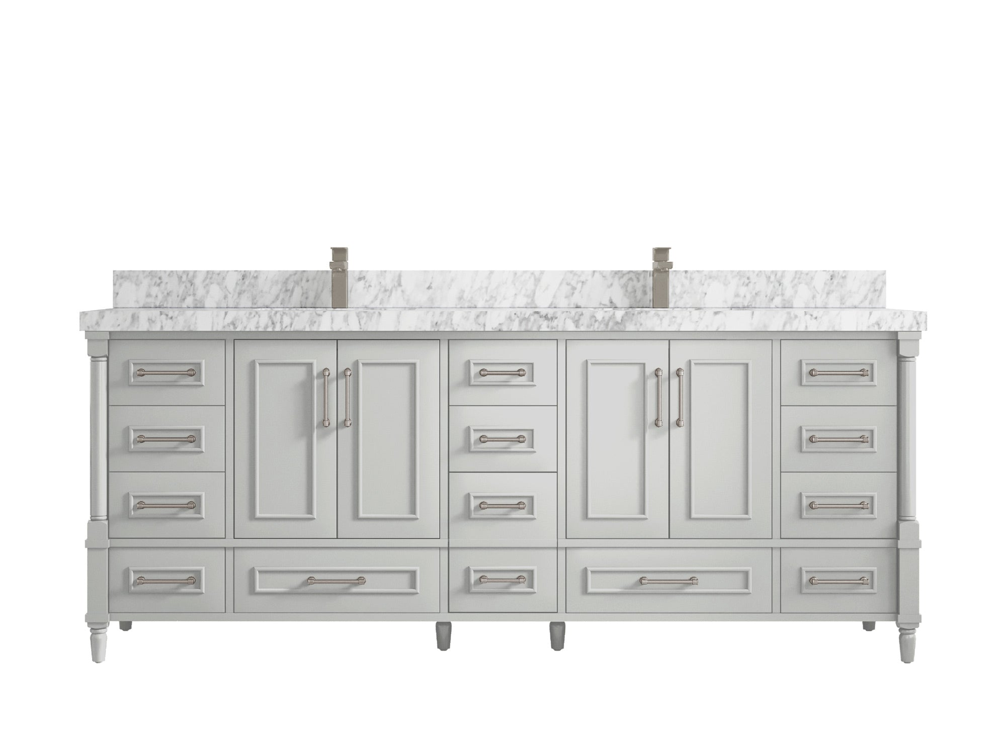 Aberdeen 84 in. W x 22 in. D Double Sink Bathroom Vanity - Willow Bath and Vanity