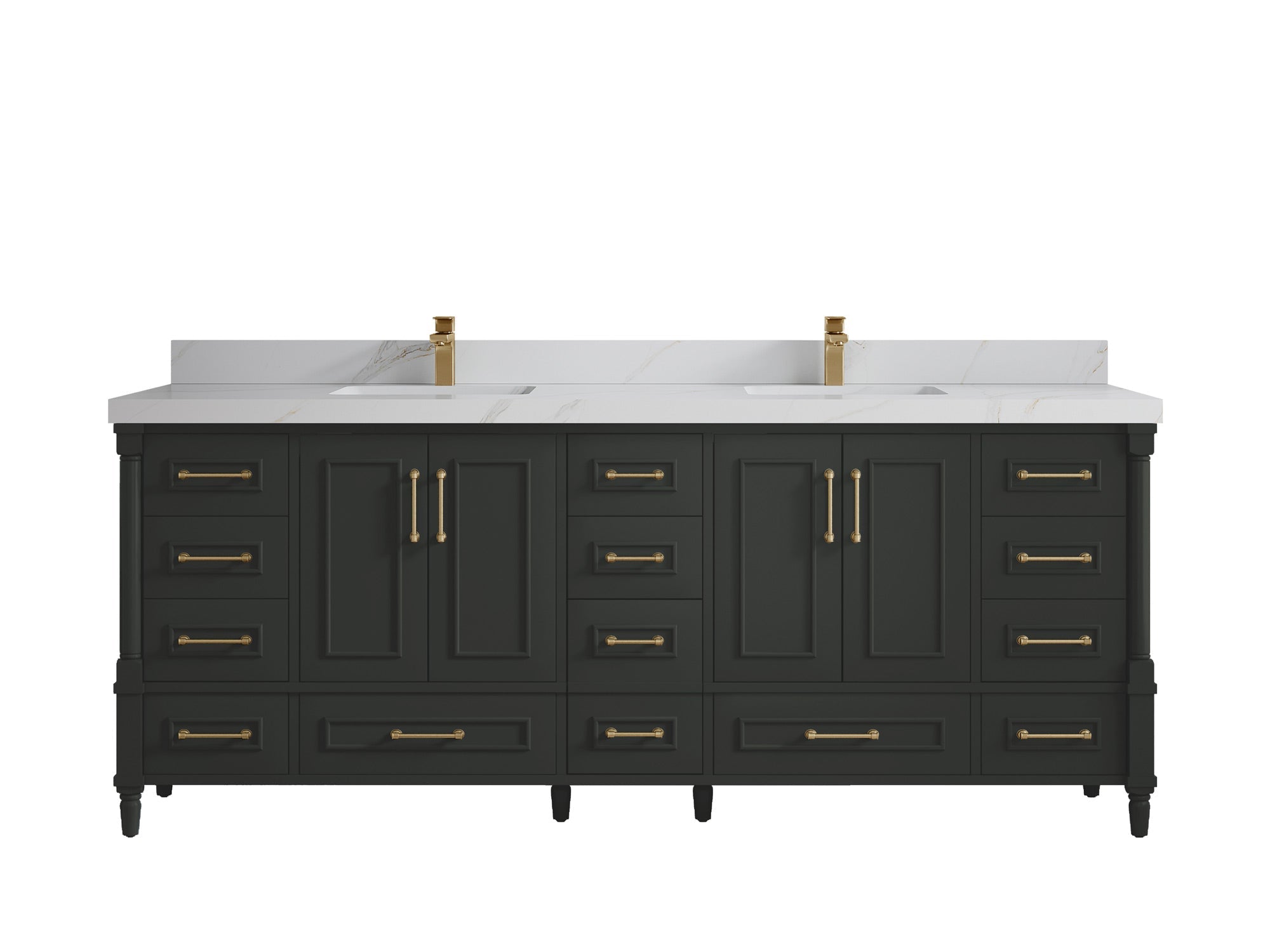 Aberdeen 84 in. W x 22 in. D Double Sink Bathroom Vanity - Willow Bath and Vanity