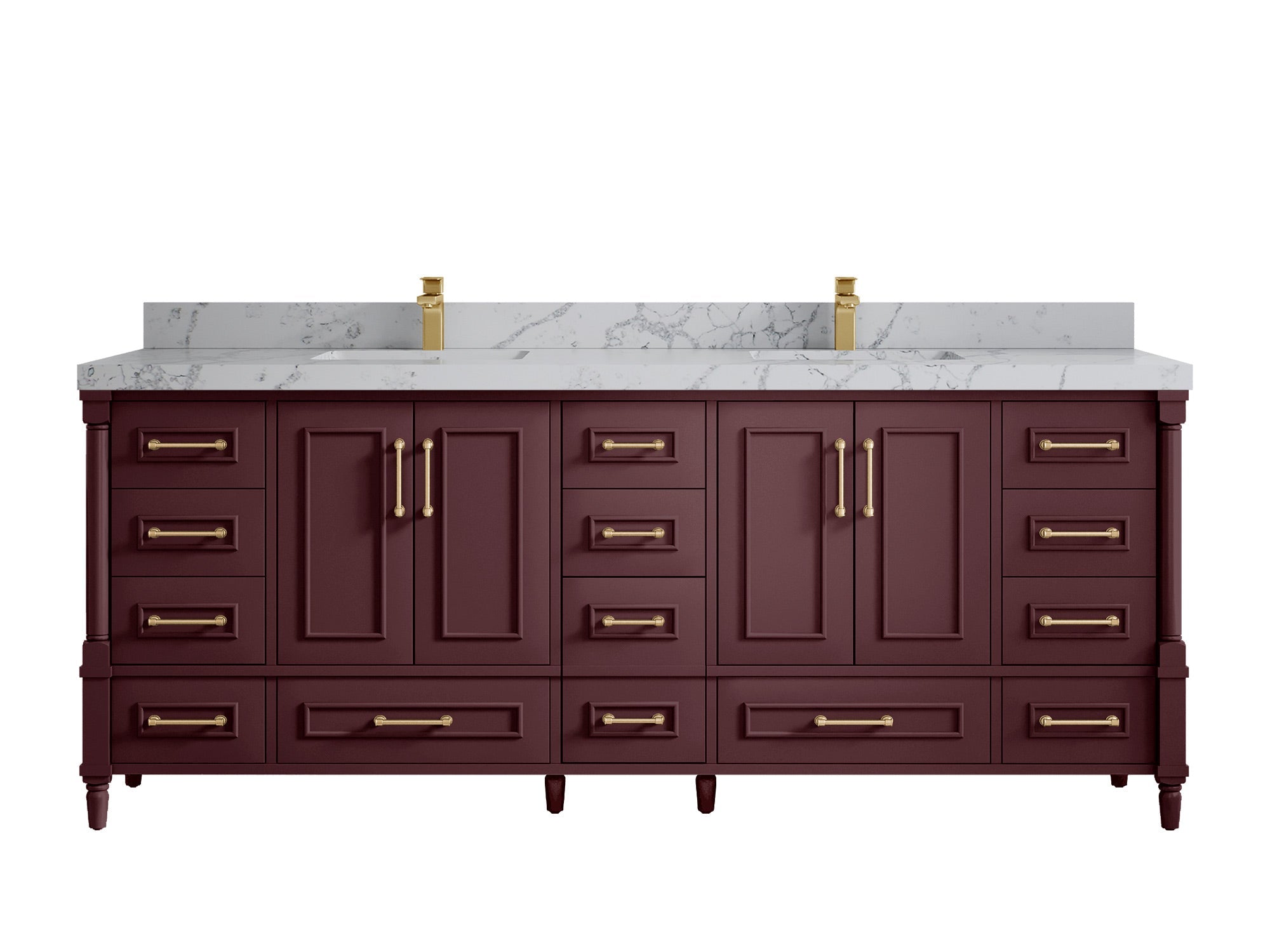 Aberdeen 84 in. W x 22 in. D Double Sink Bathroom Vanity - Willow Bath and Vanity