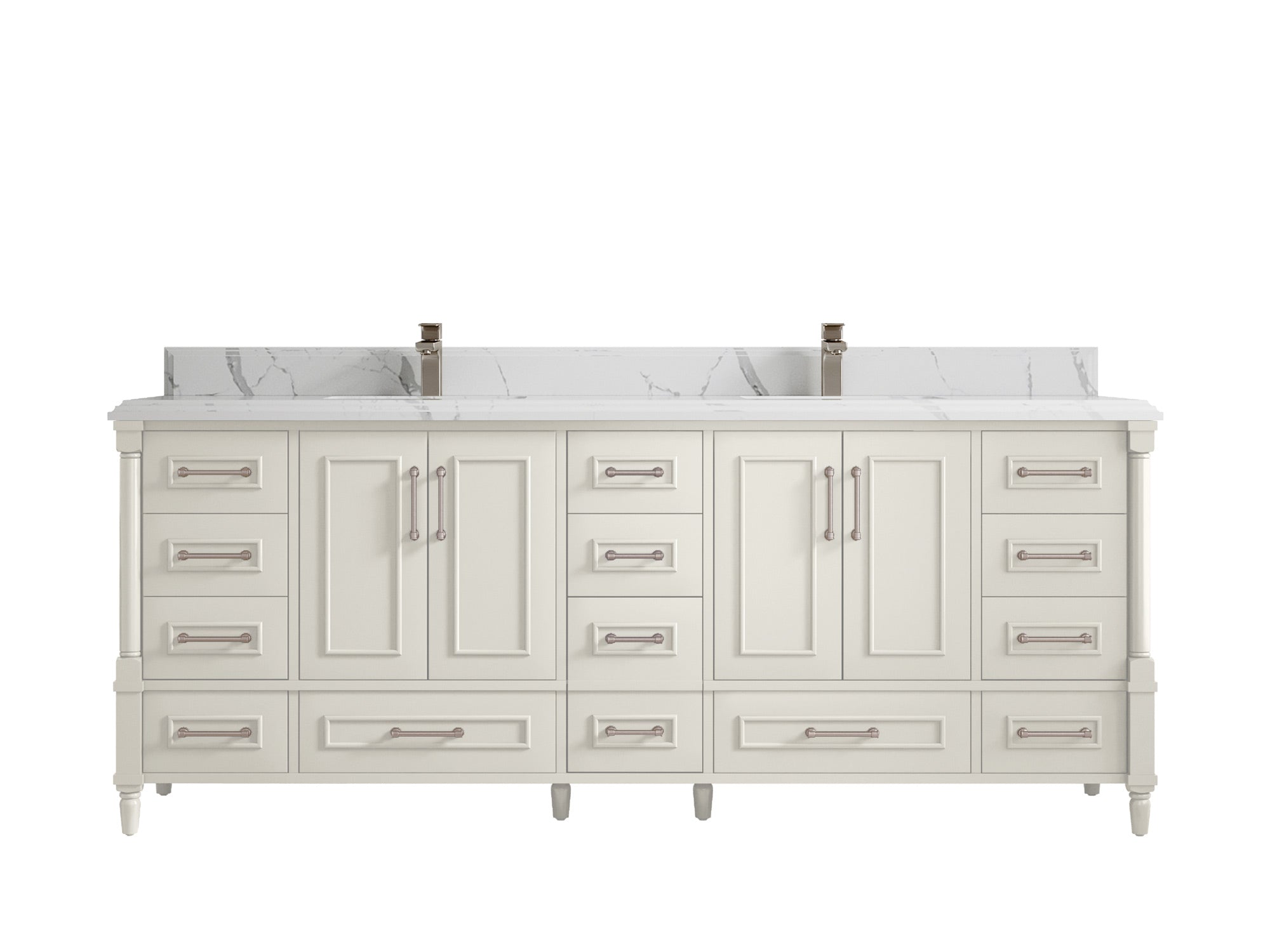 Aberdeen 84 in. W x 22 in. D Double Sink Bathroom Vanity - Willow Bath and Vanity