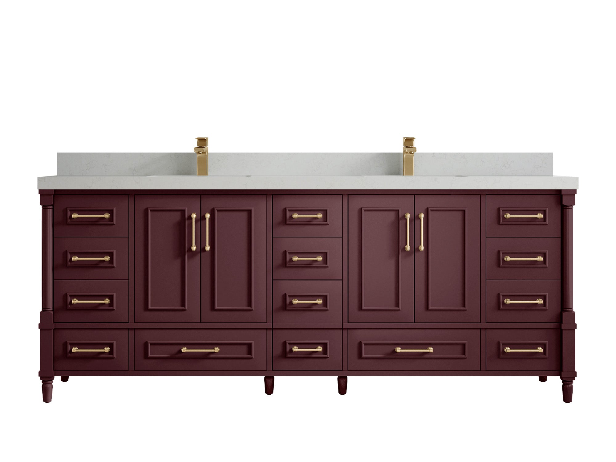 Aberdeen 84 in. W x 22 in. D Double Sink Bathroom Vanity - Willow Bath and Vanity