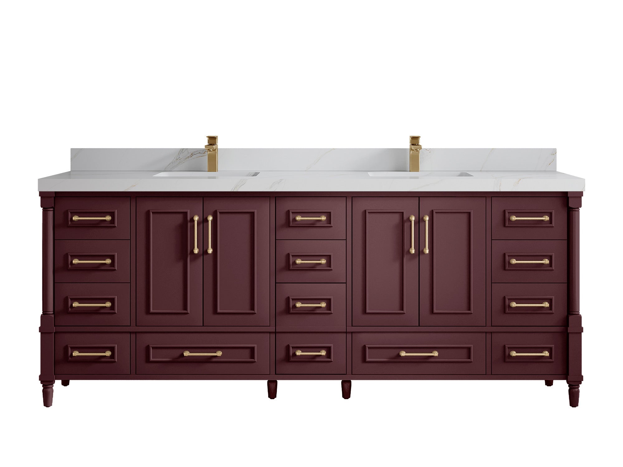 Aberdeen 84 in. W x 22 in. D Double Sink Bathroom Vanity - Willow Bath and Vanity