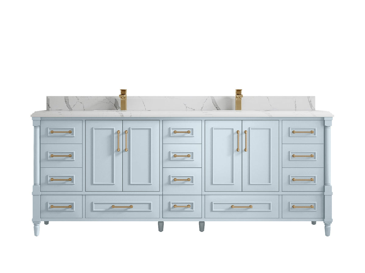 Aberdeen 84 in. W x 22 in. D Double Sink Bathroom Vanity - Willow Bath and Vanity