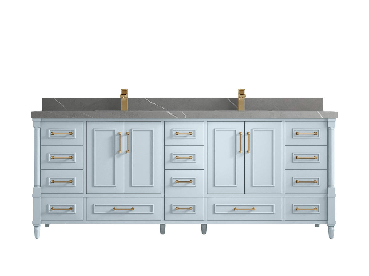 Aberdeen 84 in. W x 22 in. D Double Sink Bathroom Vanity - Willow Bath and Vanity