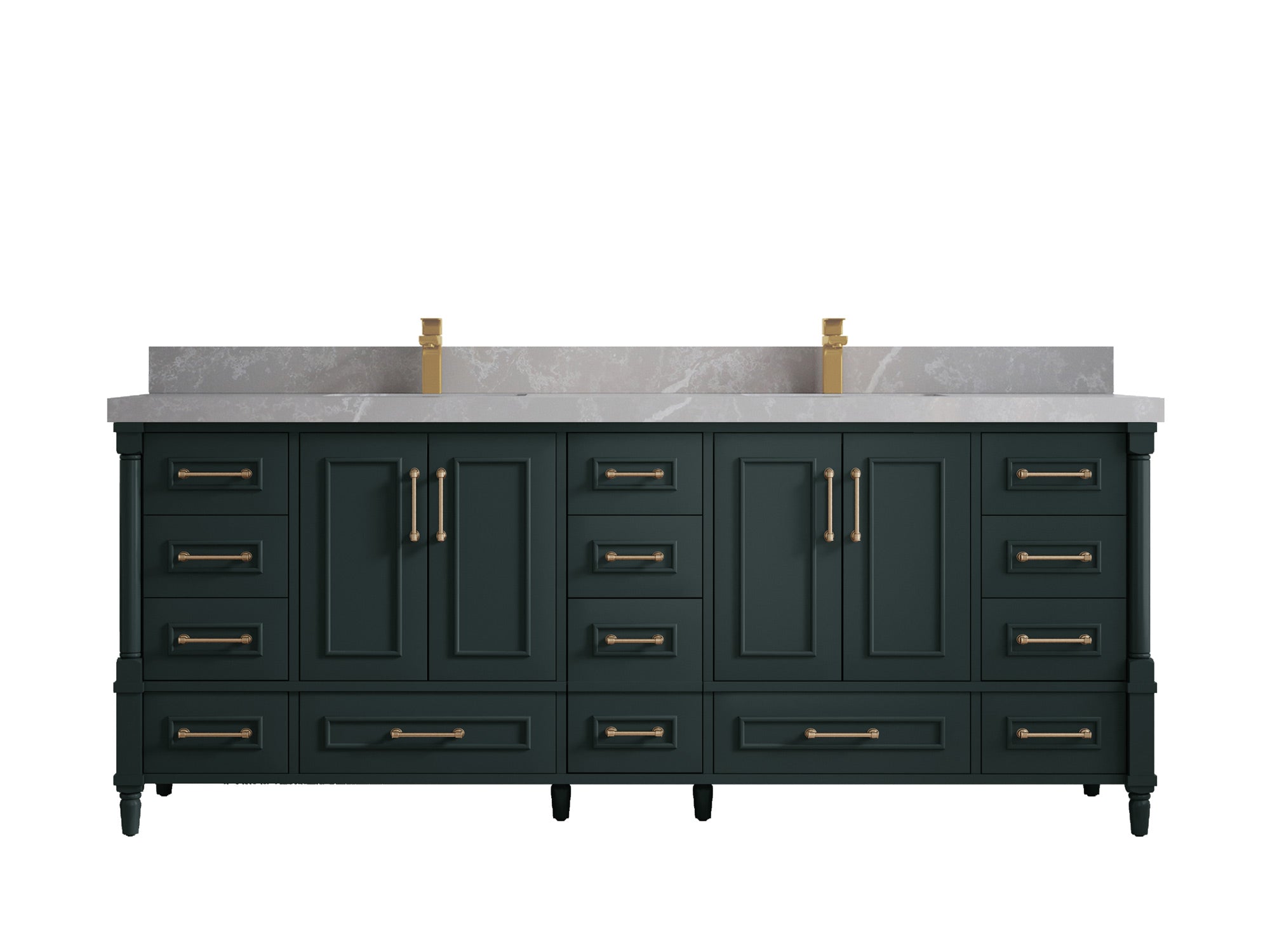 Aberdeen 84 in. W x 22 in. D Double Sink Bathroom Vanity - Willow Bath and Vanity