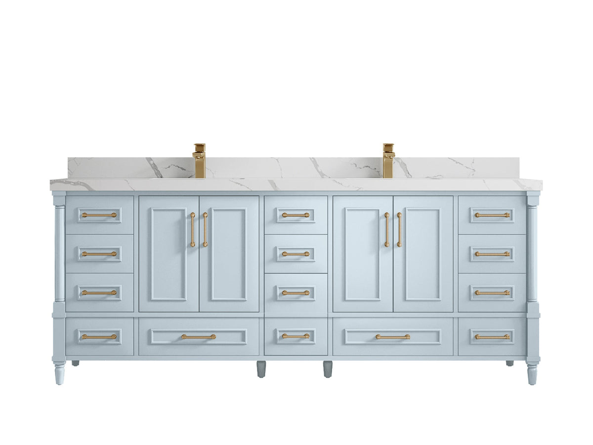 Aberdeen 84 in. W x 22 in. D Double Sink Bathroom Vanity - Willow Bath and Vanity