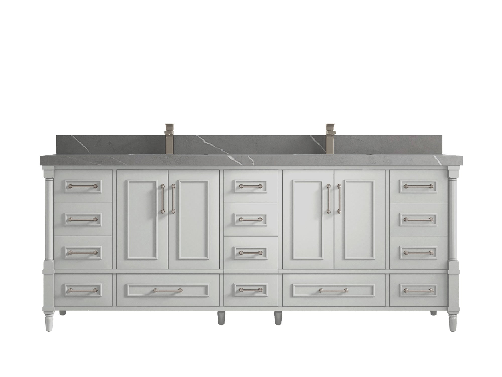 Aberdeen 84 in. W x 22 in. D Double Sink Bathroom Vanity - Willow Bath and Vanity