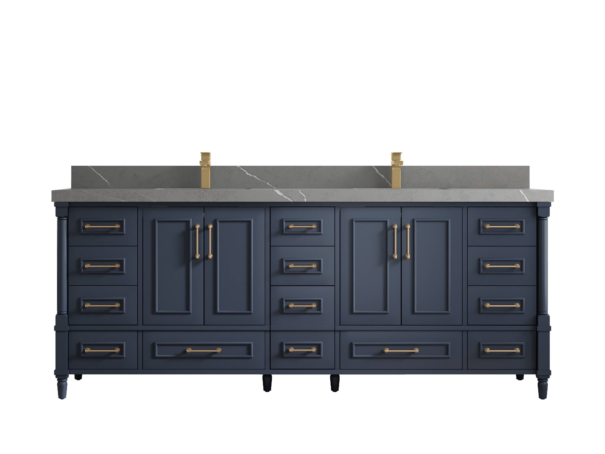 Aberdeen 84 in. W x 22 in. D Double Sink Bathroom Vanity - Willow Bath and Vanity