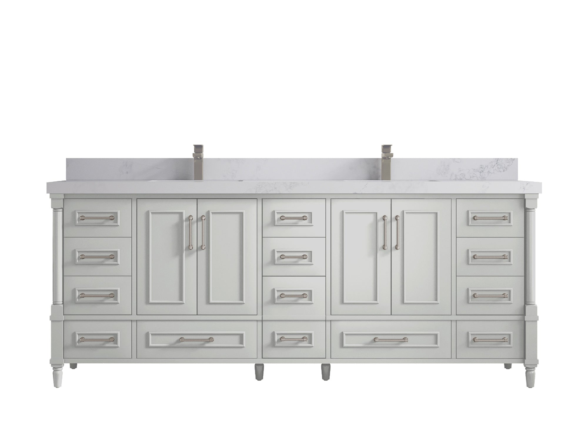 Aberdeen 84 in. W x 22 in. D Double Sink Bathroom Vanity - Willow Bath and Vanity
