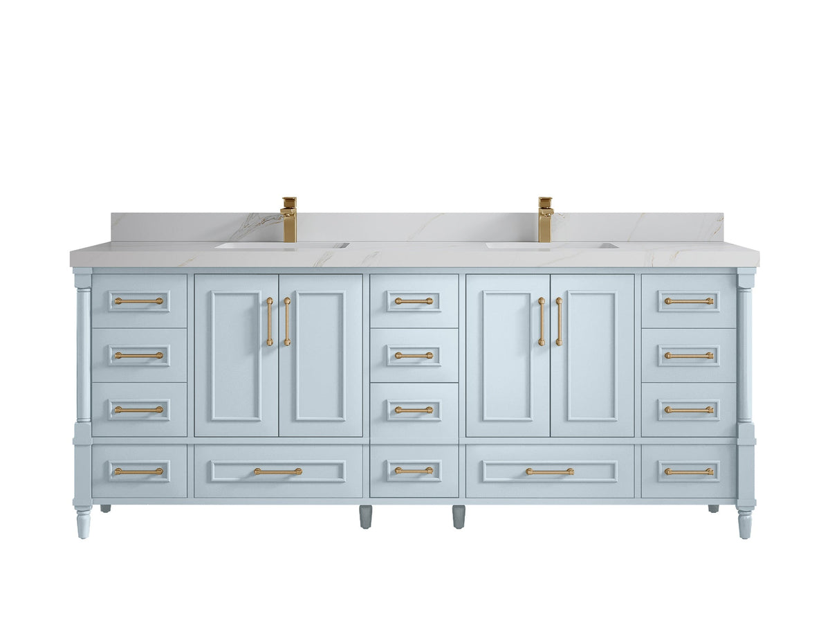 Aberdeen 84 in. W x 22 in. D Double Sink Bathroom Vanity - Willow Bath and Vanity