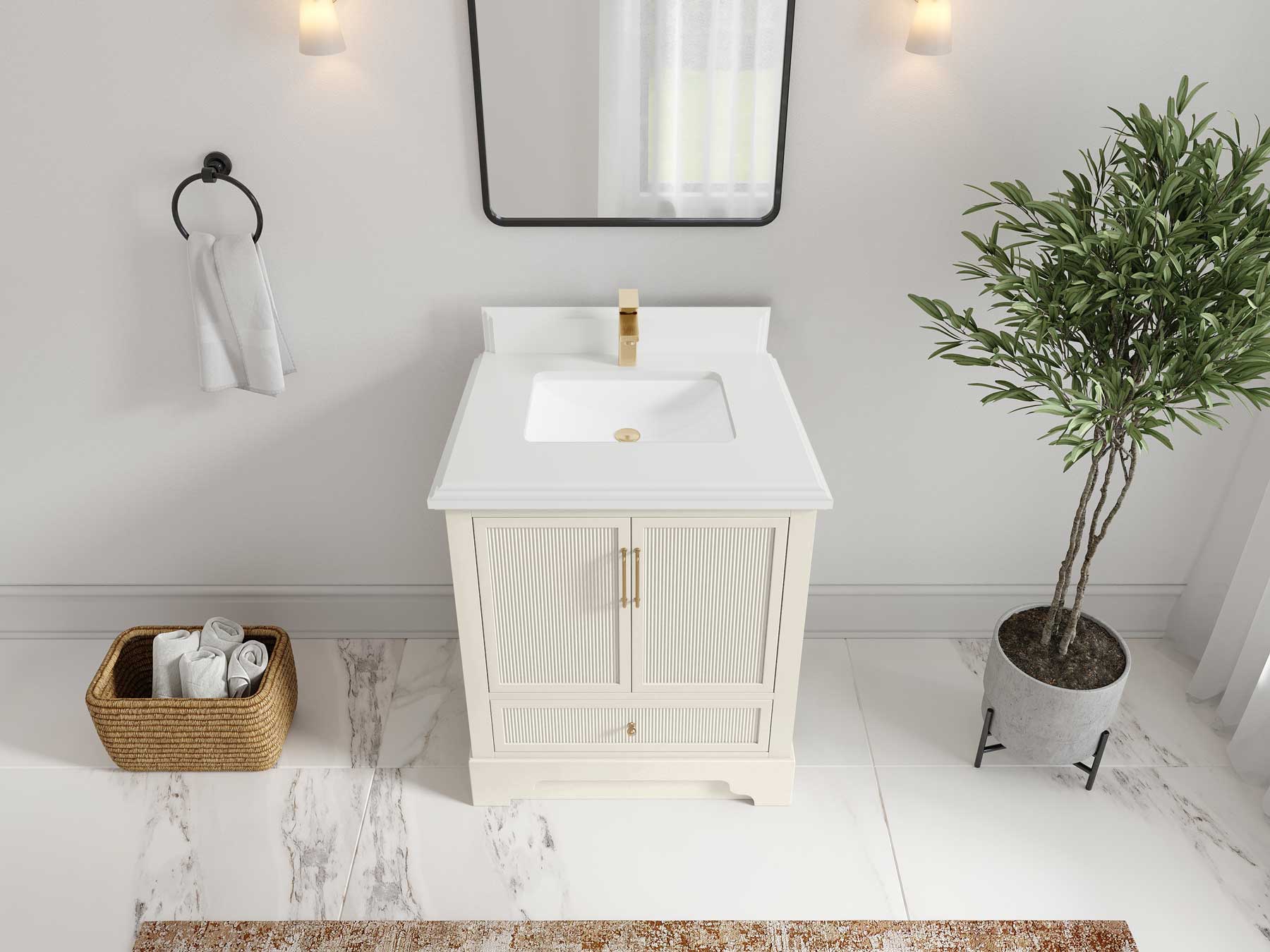 Alys 30 in. W x 22 in. D Single Sink Bathroom Vanity - Willow Bath and Vanity
