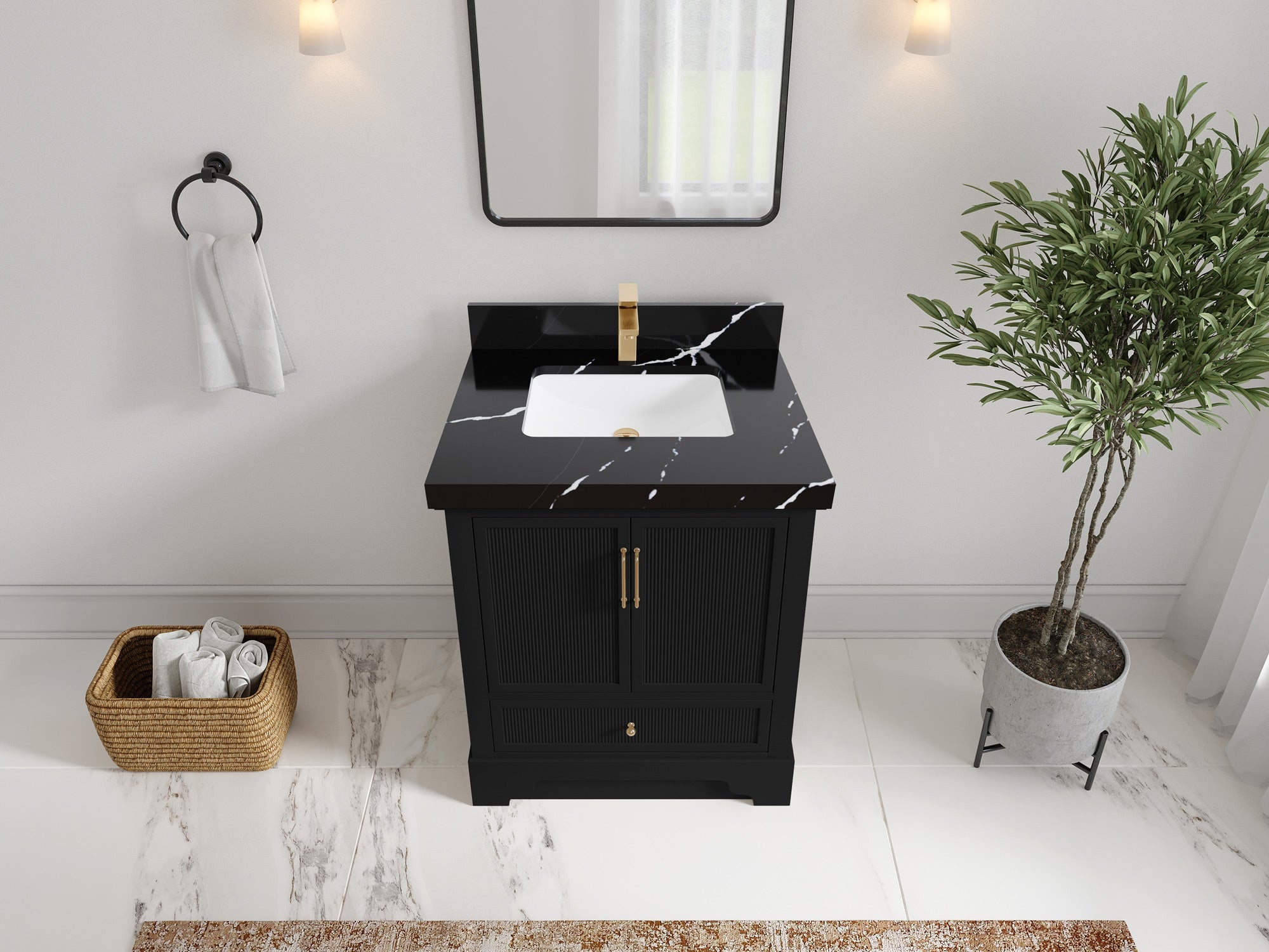 Alys 30 in. W x 22 in. D Single Sink Bathroom Vanity - Willow Bath and Vanity