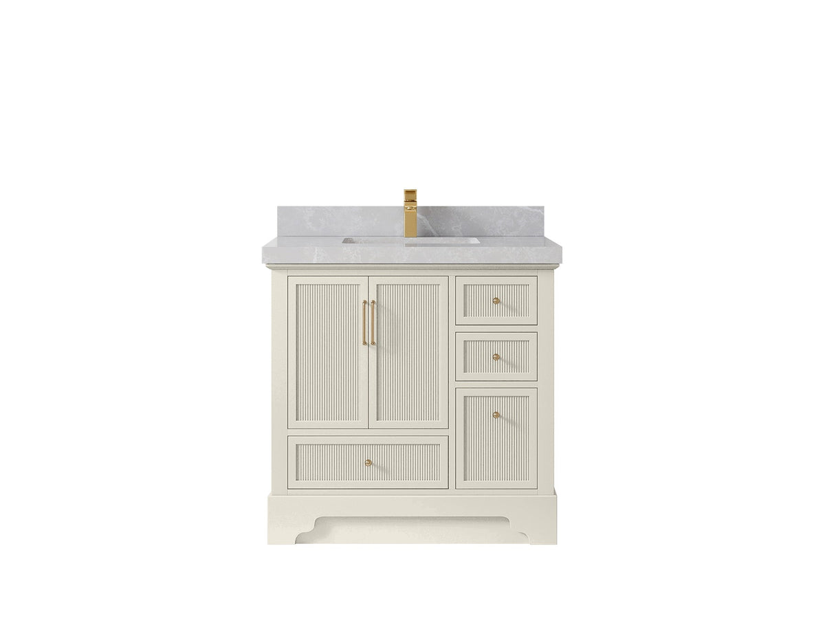 Alys 36 in. W x 22 in. D Center Sink Bathroom Vanity - Willow Bath and Vanity