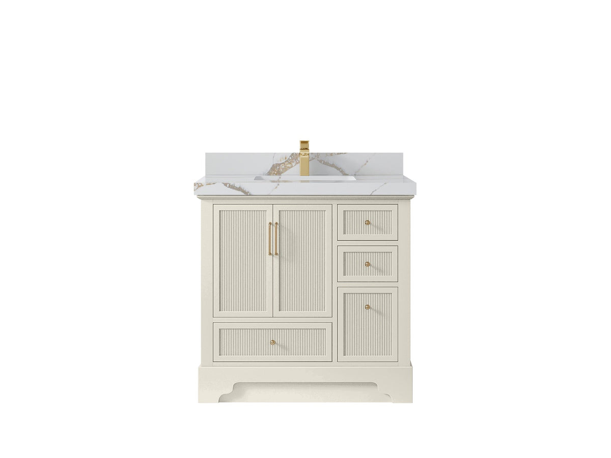Alys 36 in. W x 22 in. D Center Sink Bathroom Vanity - Willow Bath and Vanity