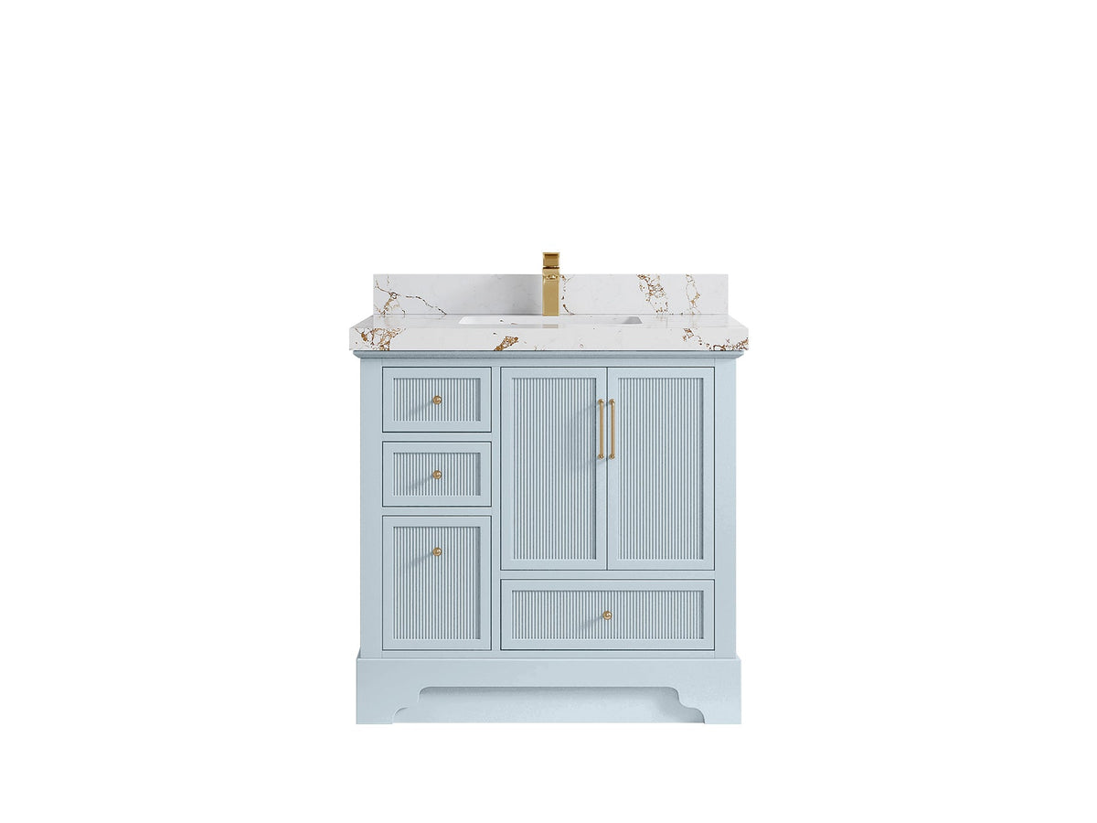 Alys 36 in. W x 22 in. D Center Sink Bathroom Vanity - Willow Bath and Vanity