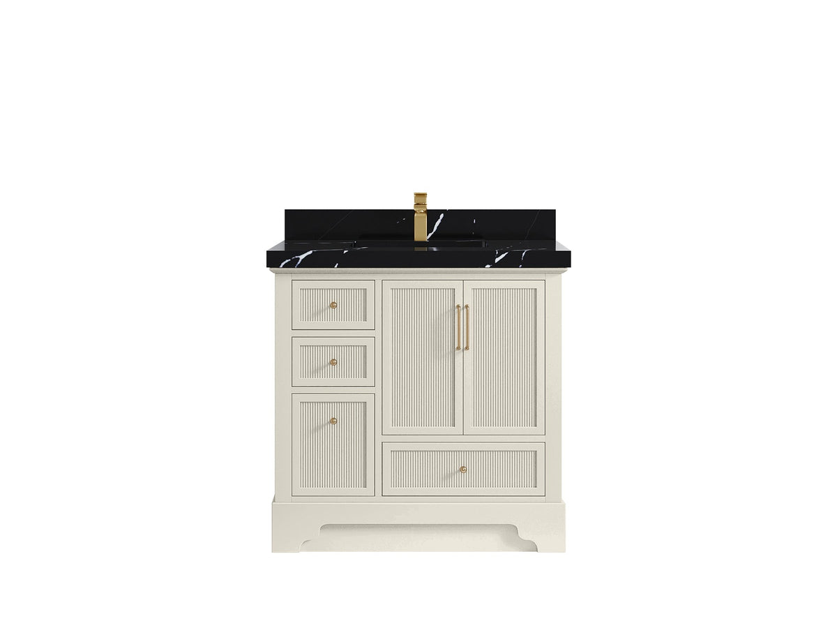 Alys 36 in. W x 22 in. D Center Sink Vanity for Modern Bathrooms - Willow Bath and Vanity
