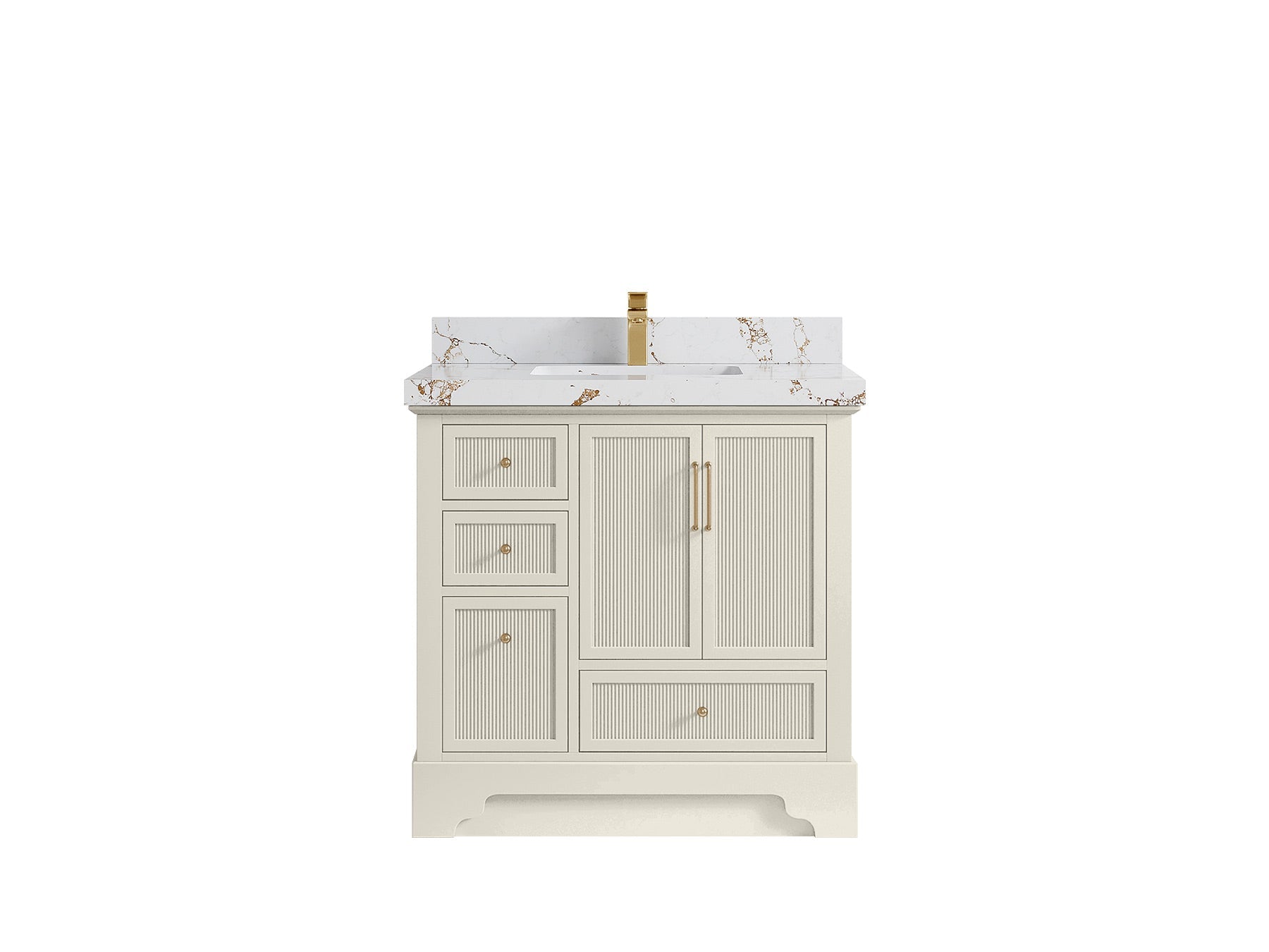 Alys 36 in. W x 22 in. D Center Sink Vanity for Modern Bathrooms - Willow Bath and Vanity