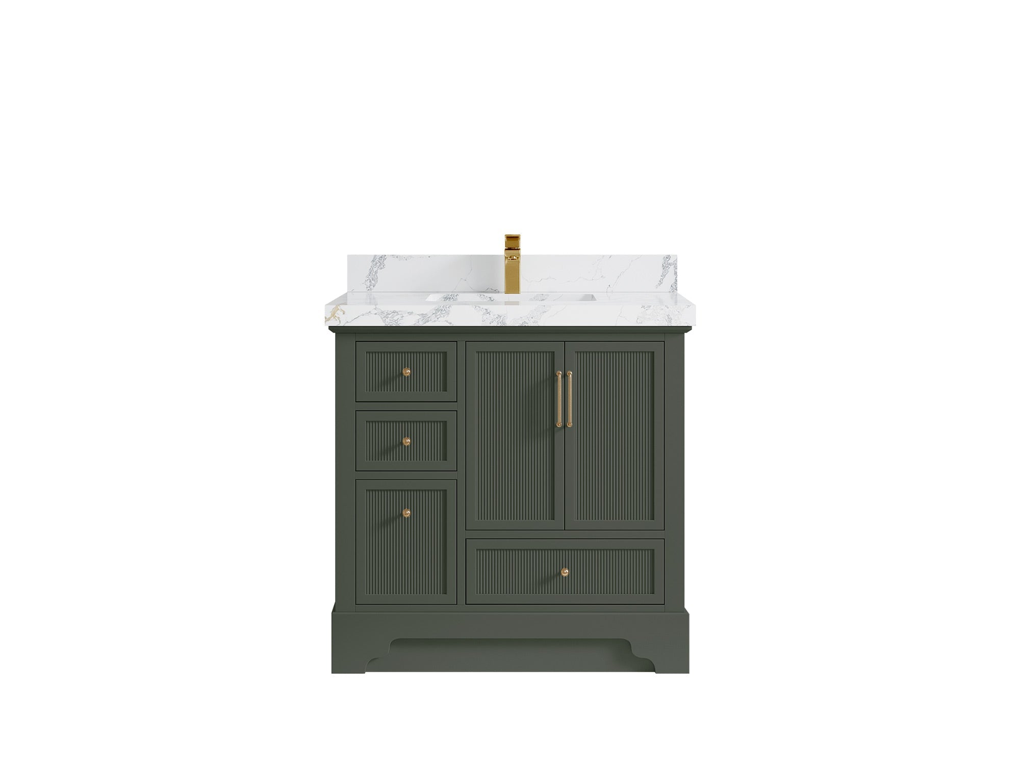 Alys 36 in. W x 22 in. D Center Sink Vanity for Modern Bathrooms - Willow Bath and Vanity