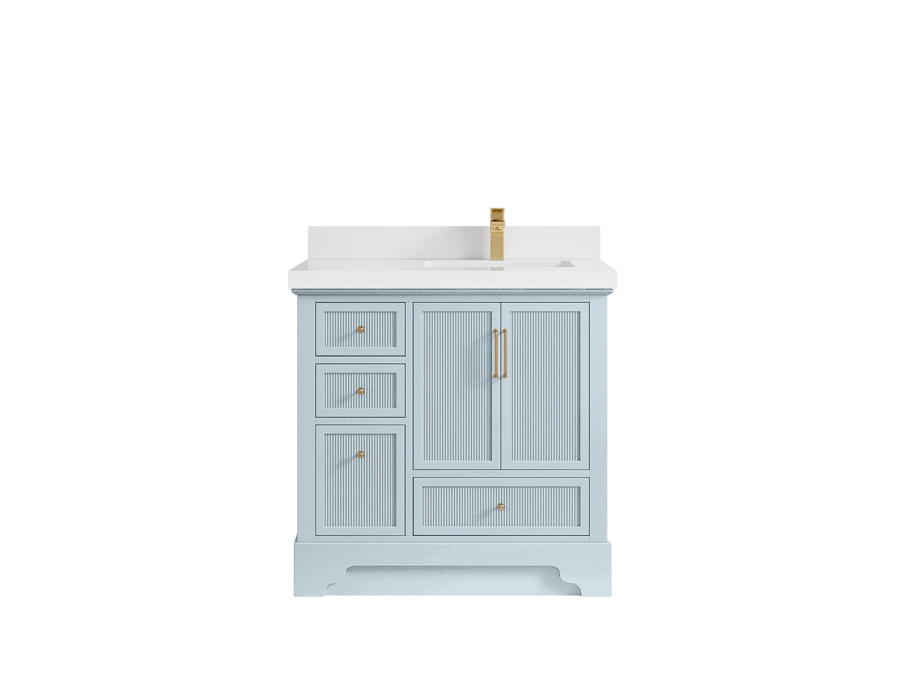 Alys 36 in. W x 22 in. D Right Offset Sink Bathroom Vanity - Willow Bath and Vanity