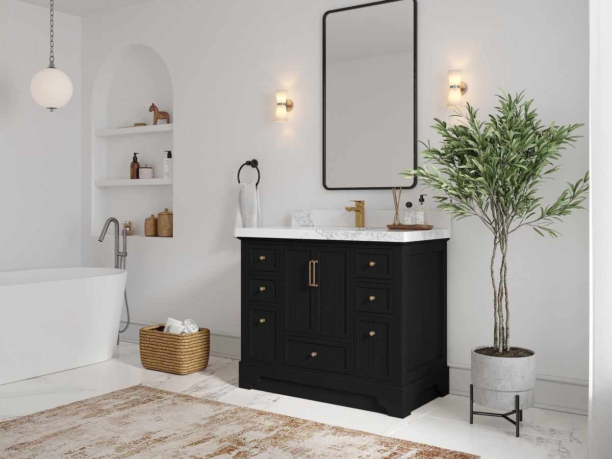 Alys 42 in. W x 22 in. D Single Sink Bathroom Vanity - Willow Bath and Vanity