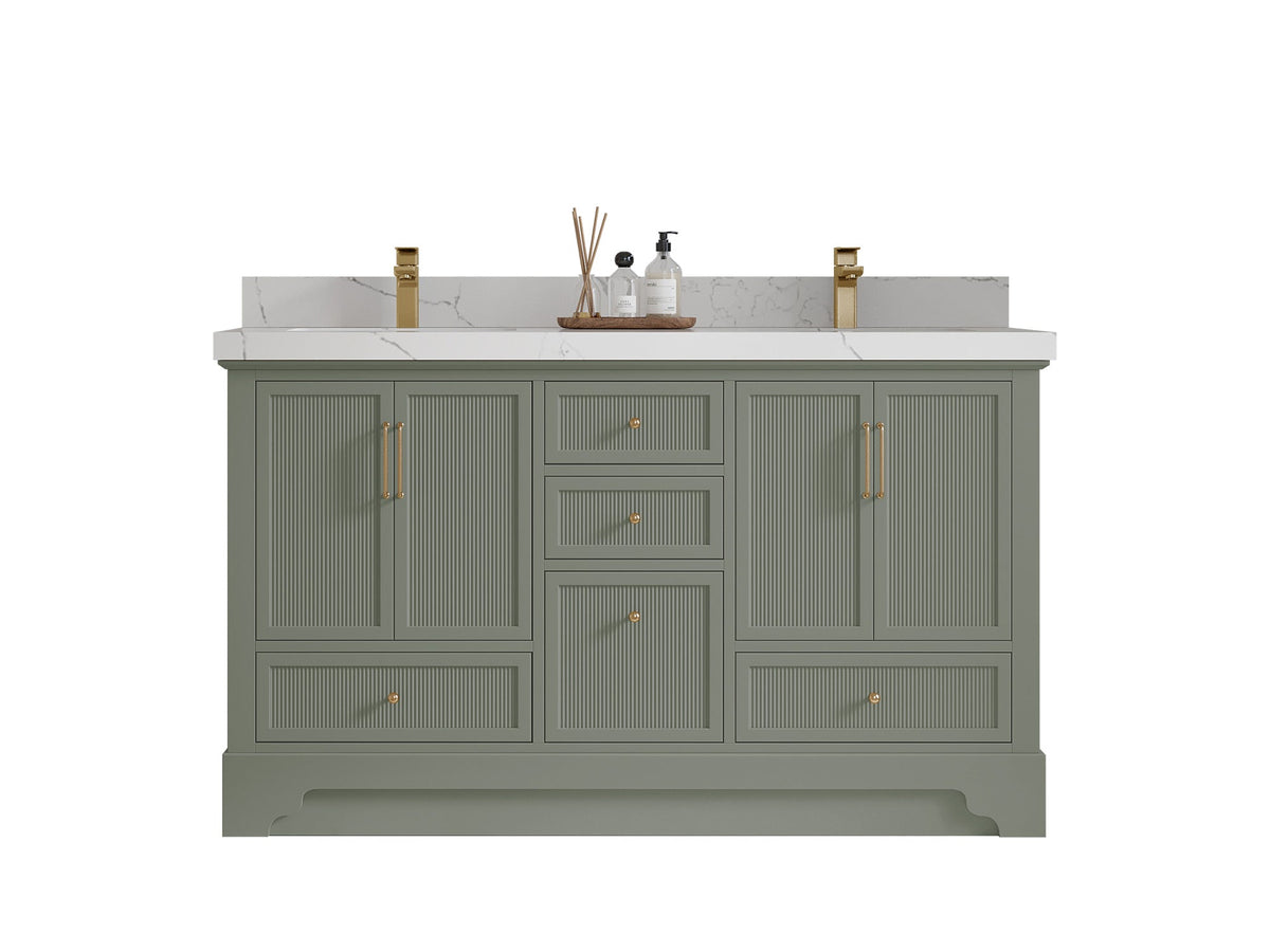 Alys 60 in. W x 22 in. D Double Sink Bathroom Vanity - Willow Bath and Vanity