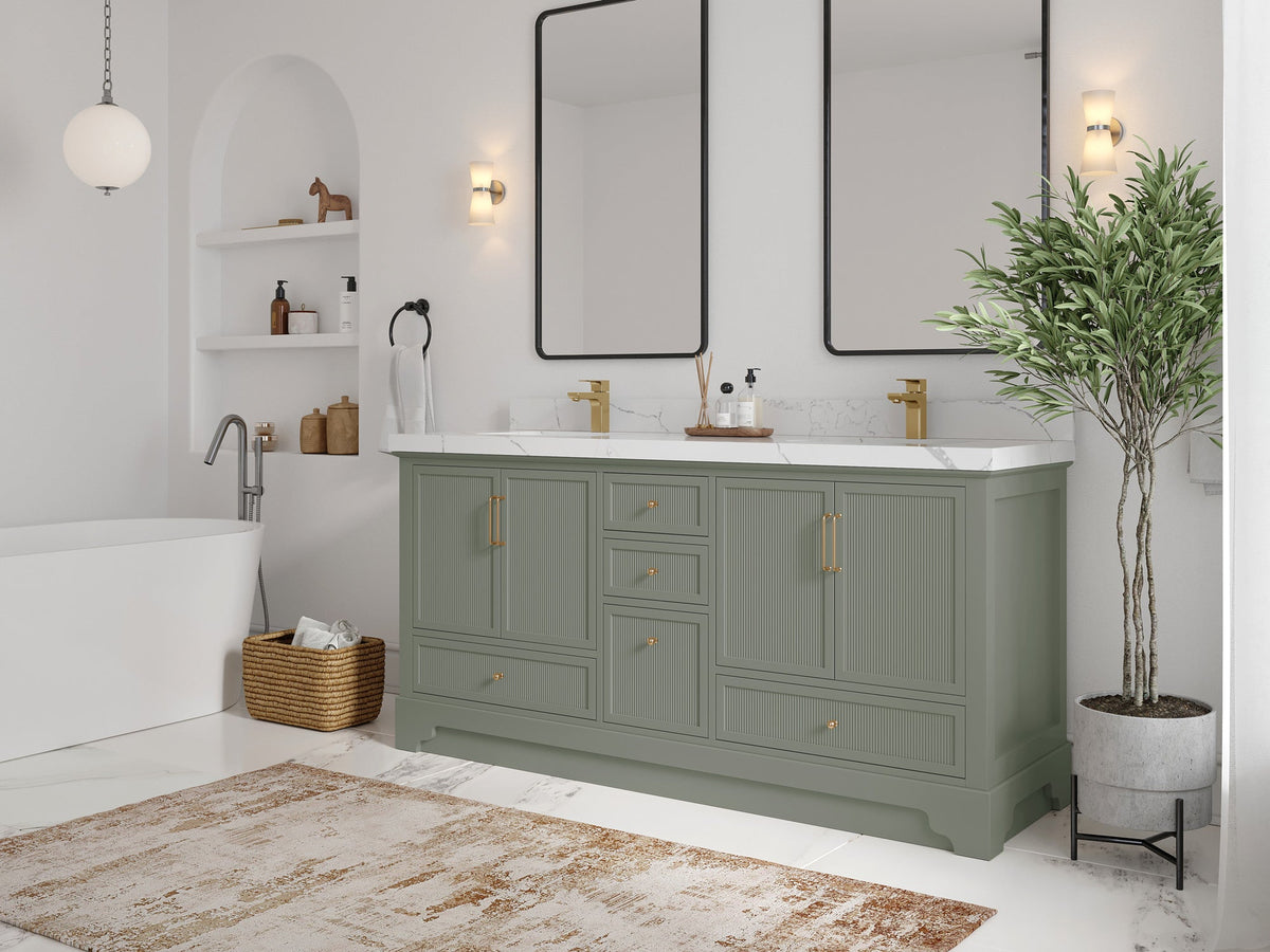 Alys 72 in. W x 22 in. D Double Sink Bathroom Vanity - Willow Bath and Vanity