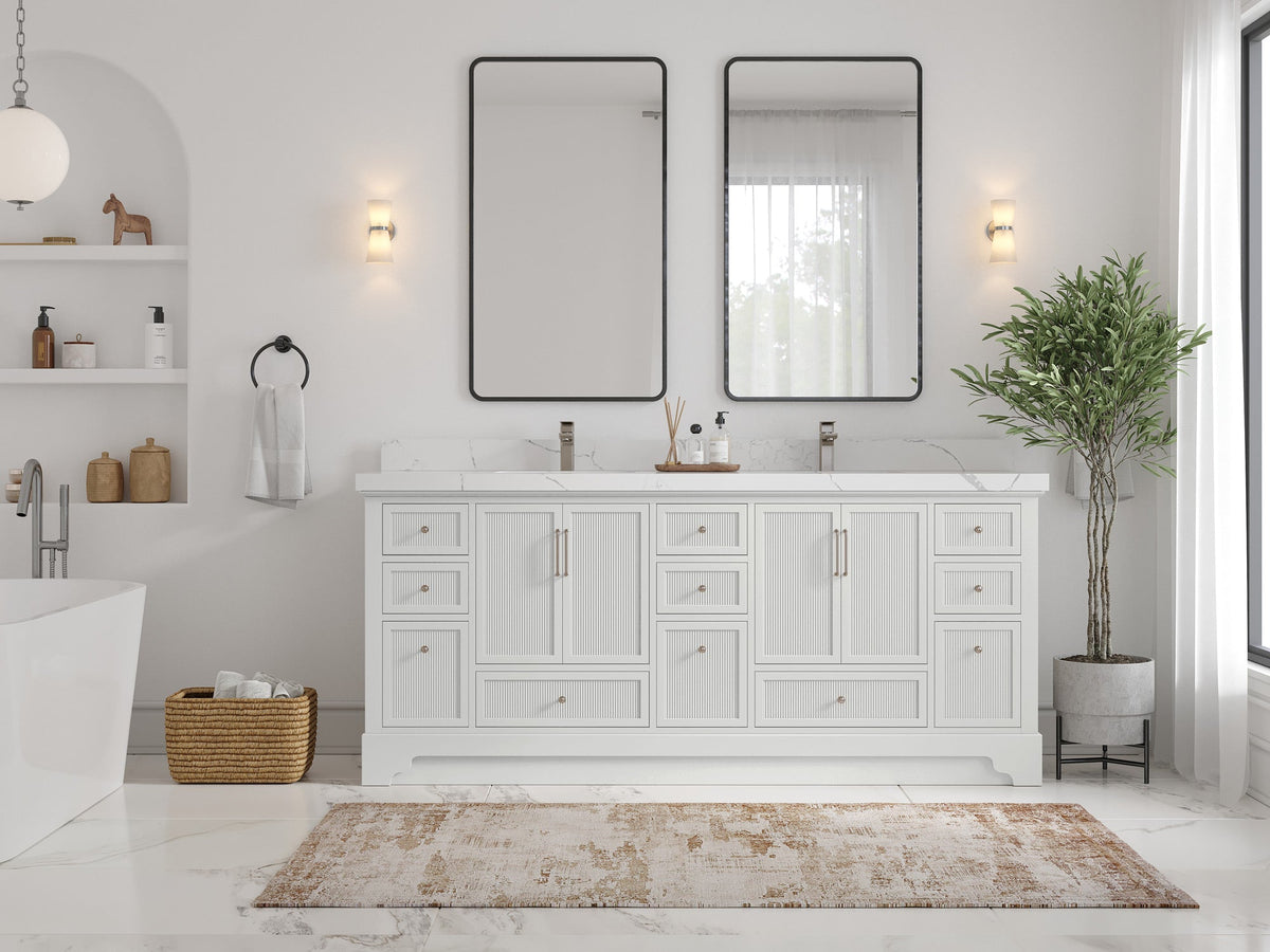 Alys 80 in. W x 22 in. D Double Sink Bathroom Vanity - Willow Bath and Vanity