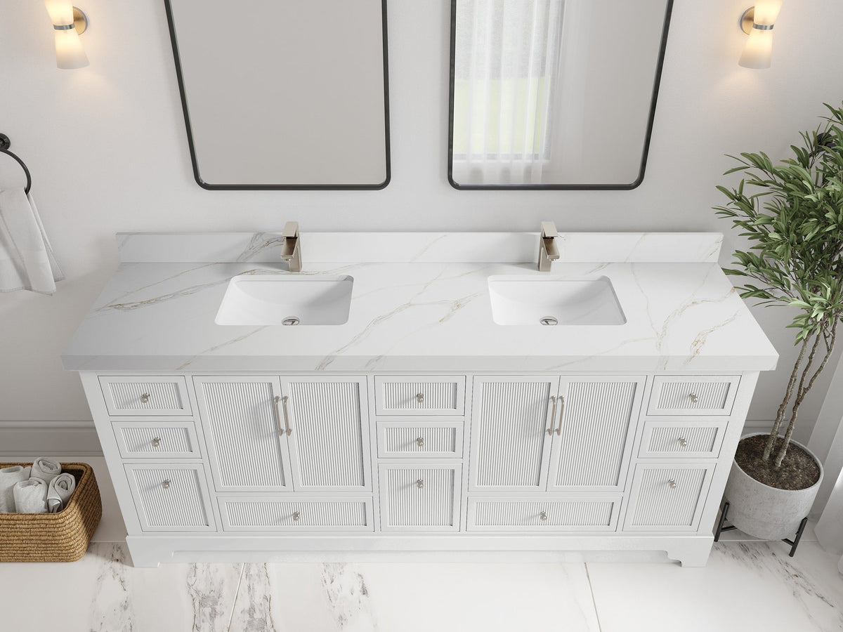 Alys 80 in. W x 22 in. D Double Sink Bathroom Vanity - Willow Bath and Vanity