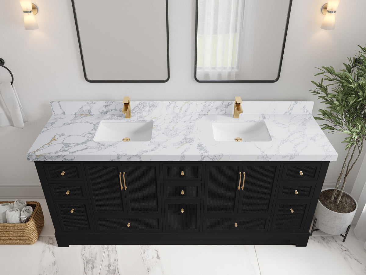 Alys 80 in. W x 22 in. D Double Sink Bathroom Vanity - Willow Bath and Vanity