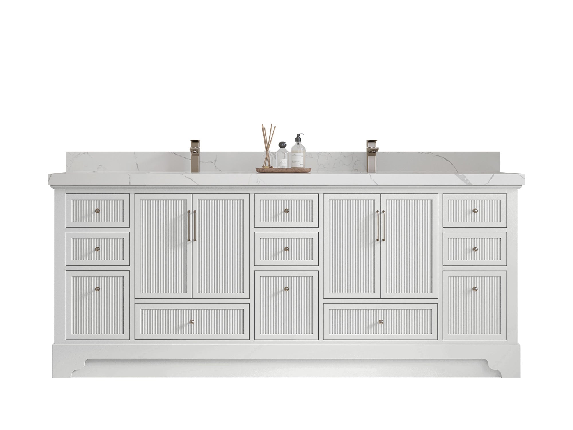 Alys 84 in. W x 22 in. D Double Sink Bathroom Vanity - Willow Bath and Vanity