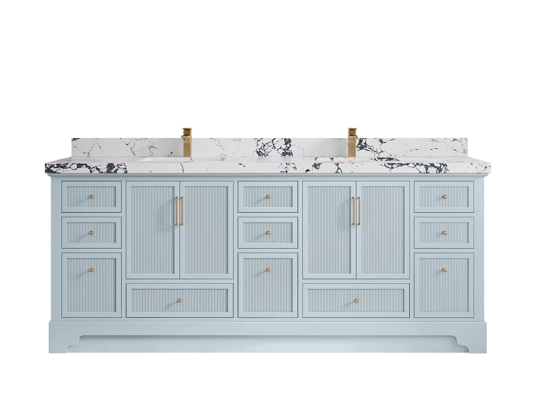Alys 84 in. W x 22 in. D Double Sink Bathroom Vanity - Willow Bath and Vanity