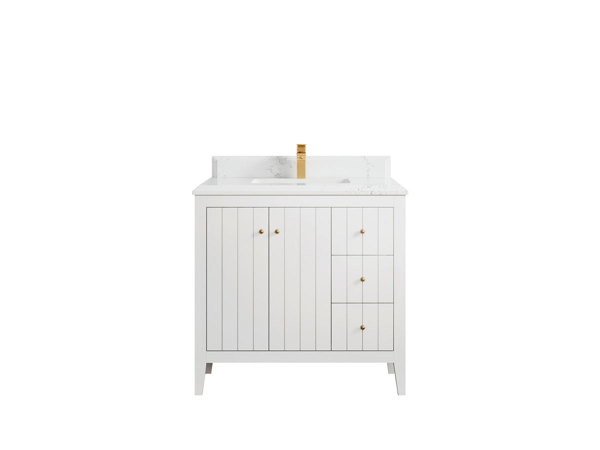 Atlanta 36 in. W x 22 in. D Center Sink Bathroom Vanity - Willow Bath and Vanity