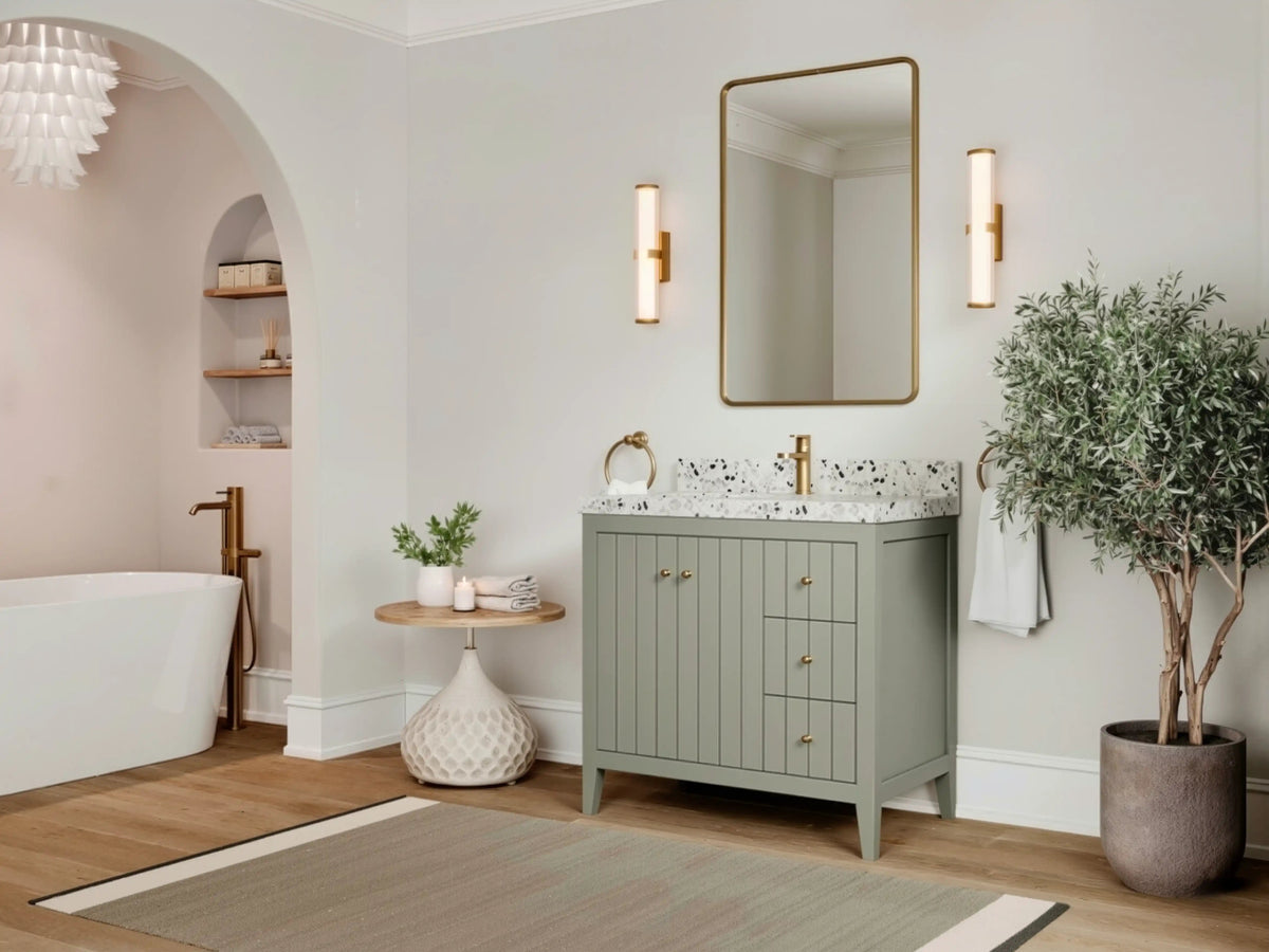 Atlanta 36 in. W x 22 in. D Center Sink Bathroom Vanity CL - Willow Bath and Vanity
