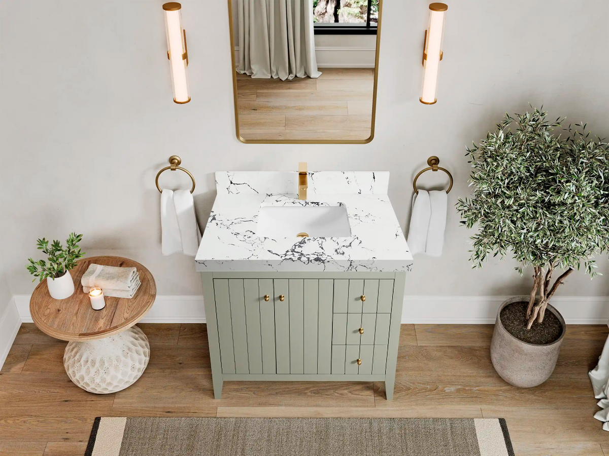 Atlanta 36 in. W x 22 in. D Center Sink Bathroom Vanity CL - Willow Bath and Vanity