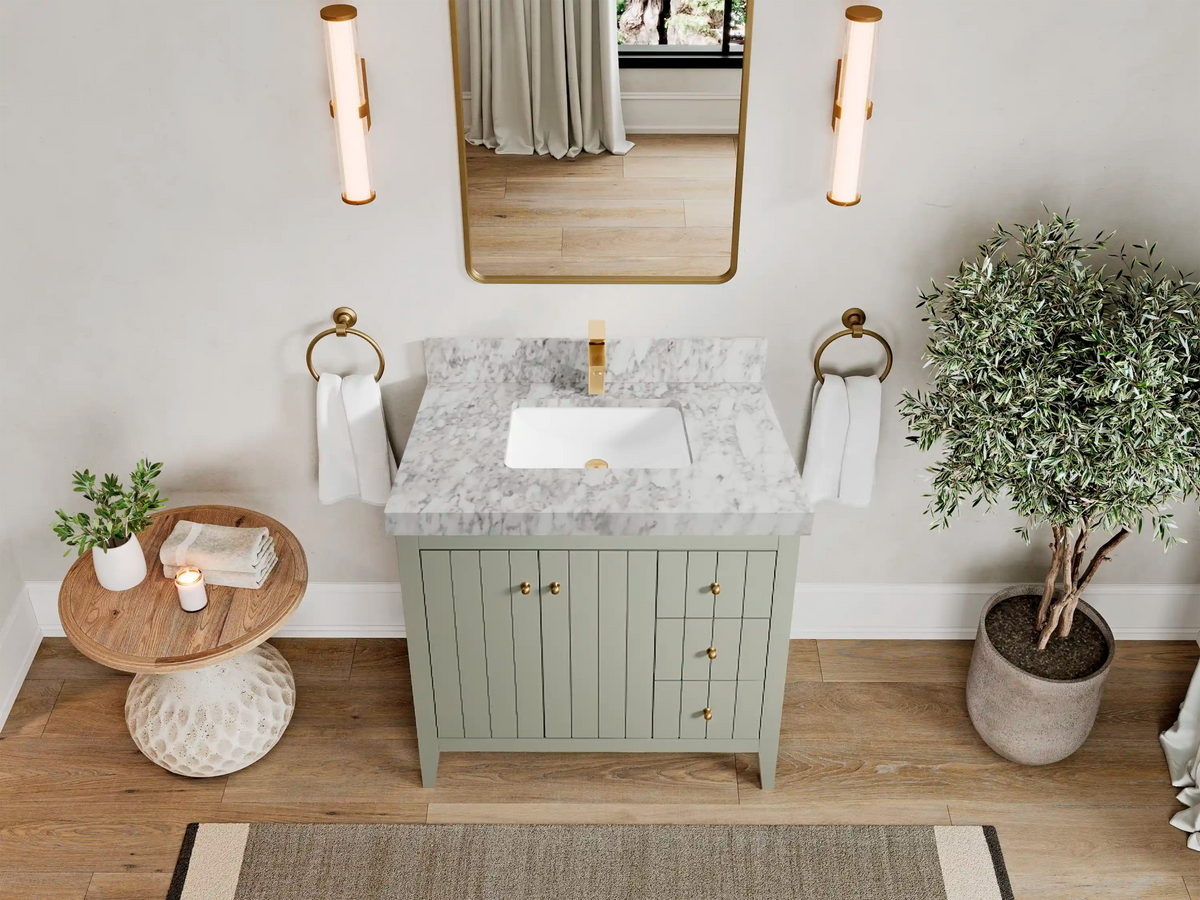 Atlanta 36 in. W x 22 in. D Center Sink Bathroom Vanity CL - Willow Bath and Vanity