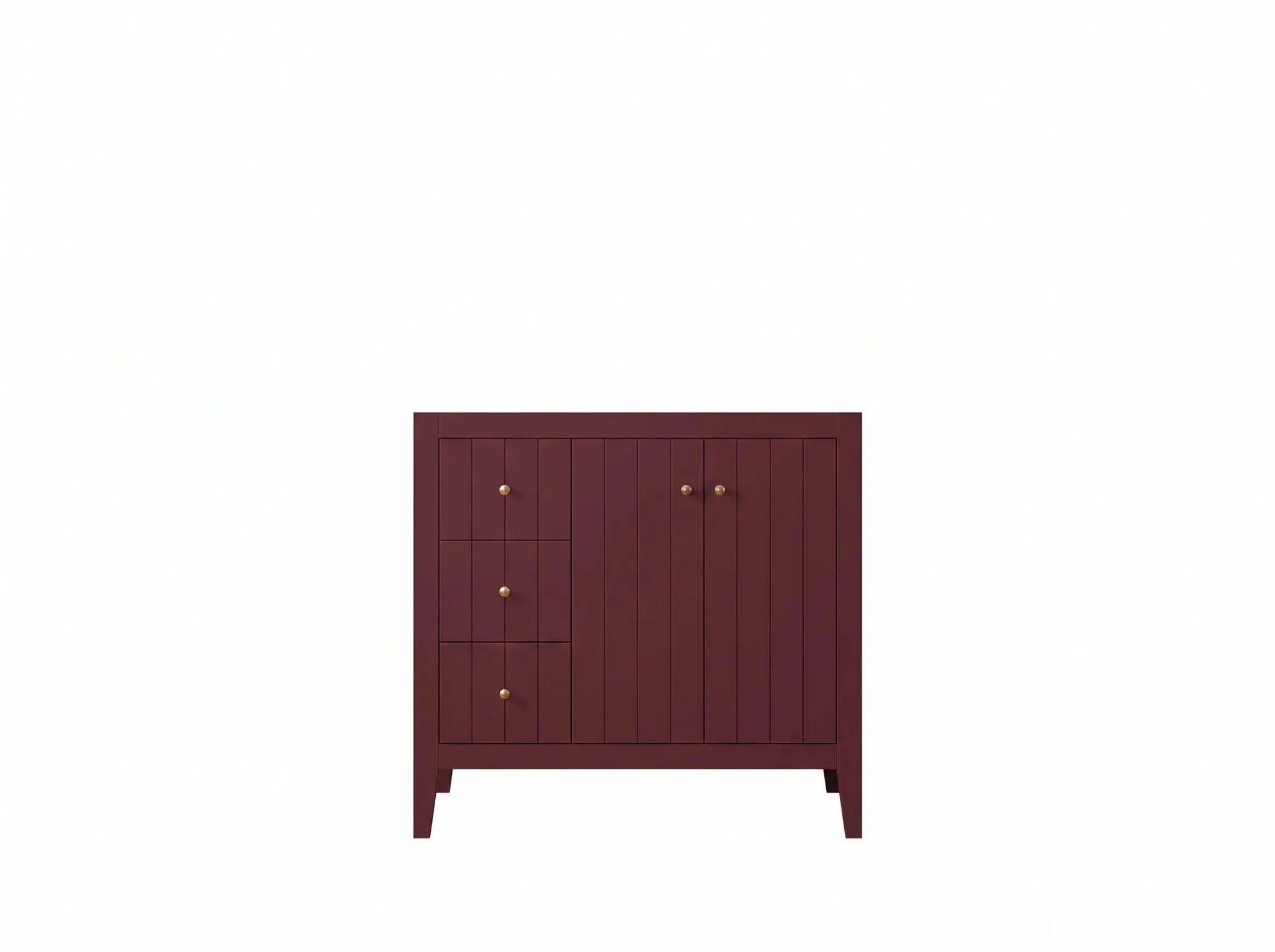 Atlanta 36 in. W x 22 in. D Center Sink Bathroom Vanity for Modern Elegant Bathrooms - Willow Bath and Vanity