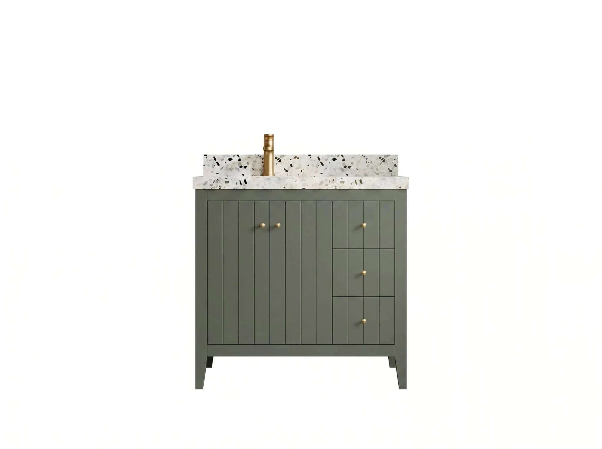 Atlanta 36 in. W x 22 in. D Left Offset Sink Bathroom Vanity - Willow Bath and Vanity