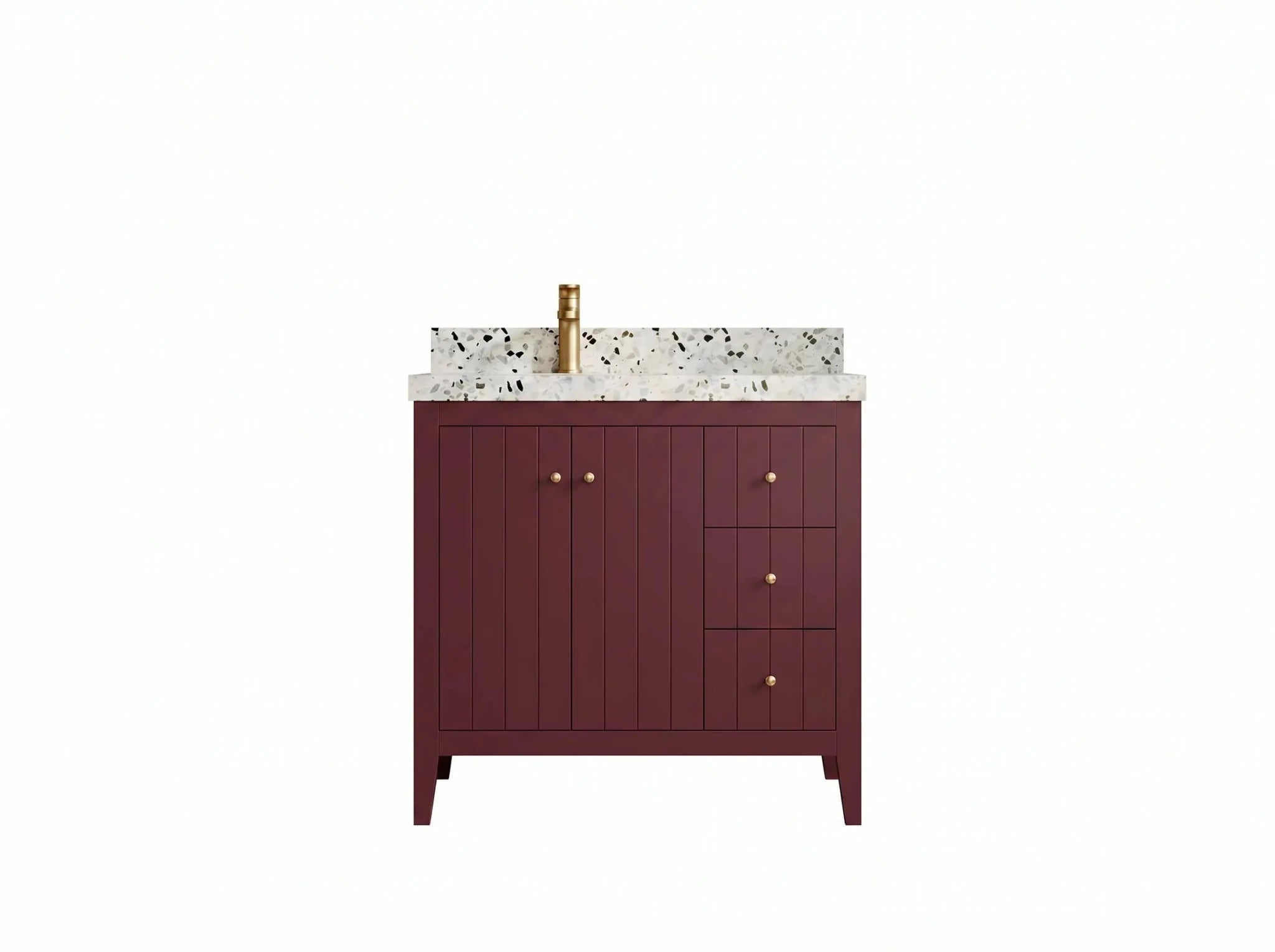 Atlanta 36 in. W x 22 in. D Left Offset Sink Bathroom Vanity - Willow Bath and Vanity