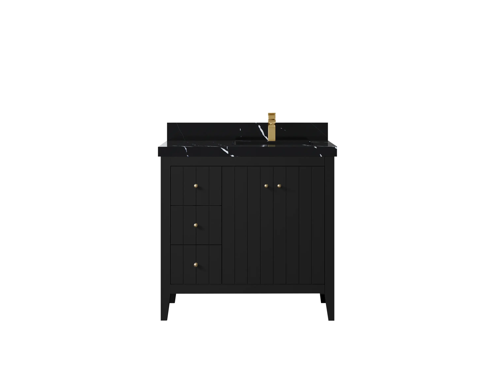 Atlanta 36 in. W x 22 in. D Right Offset Sink Bathroom Vanity - Willow Bath and Vanity