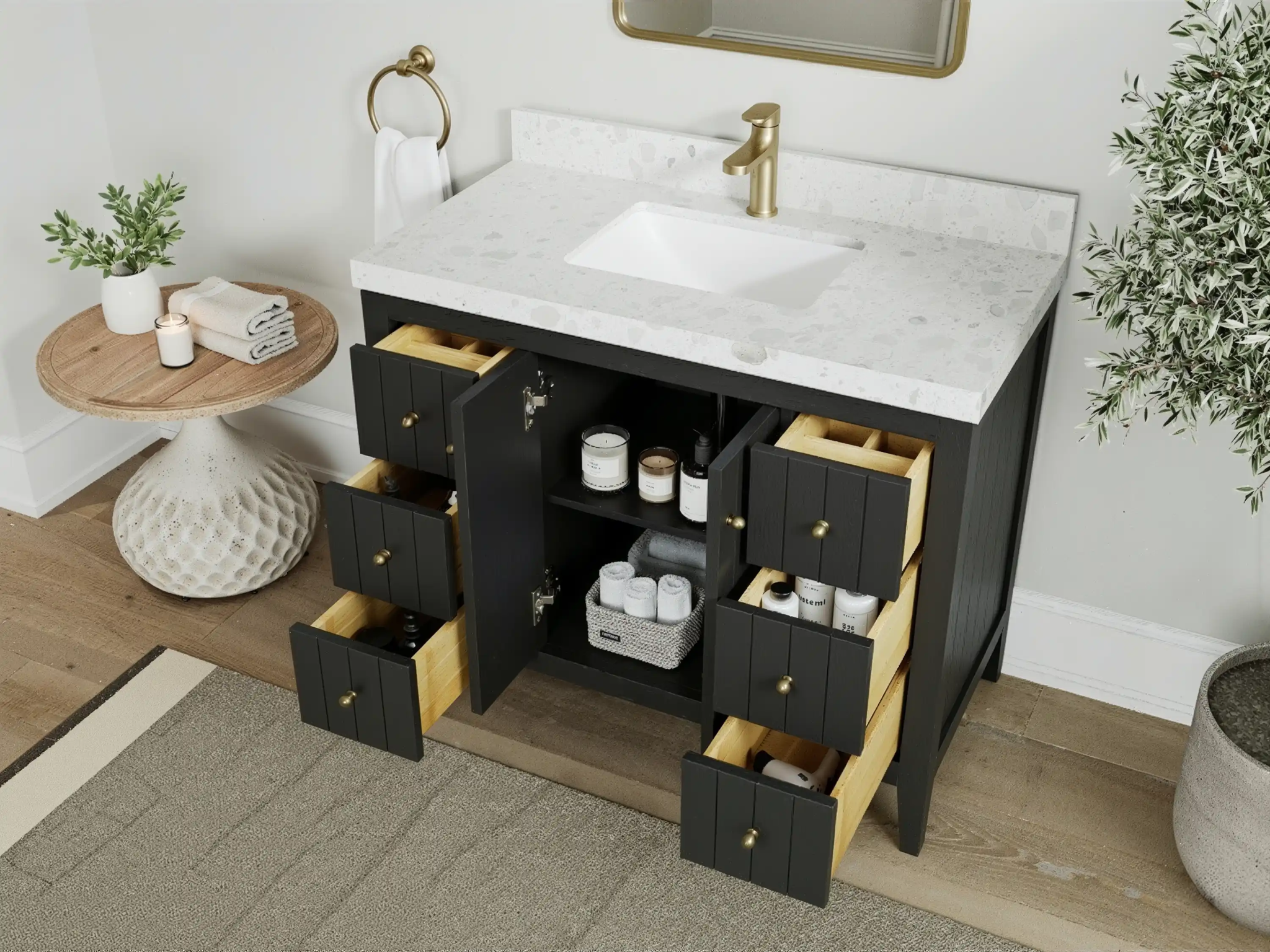 Atlanta 42 in. W x 22 in. D Single Sink Bathroom Vanity - Willow Bath and Vanity