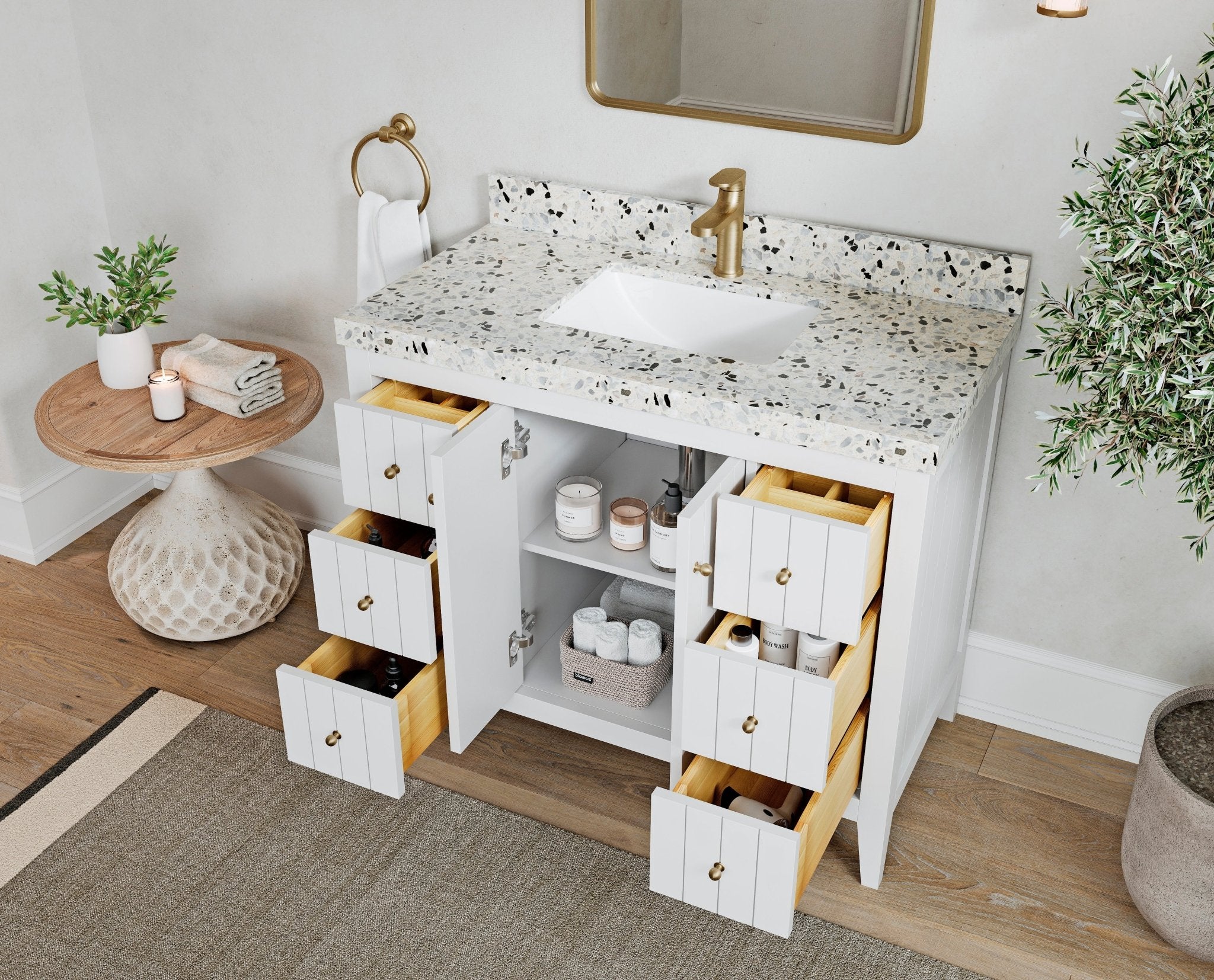 Atlanta 42 in. W x 22 in. D Single Sink Bathroom Vanity - Willow Bath and Vanity
