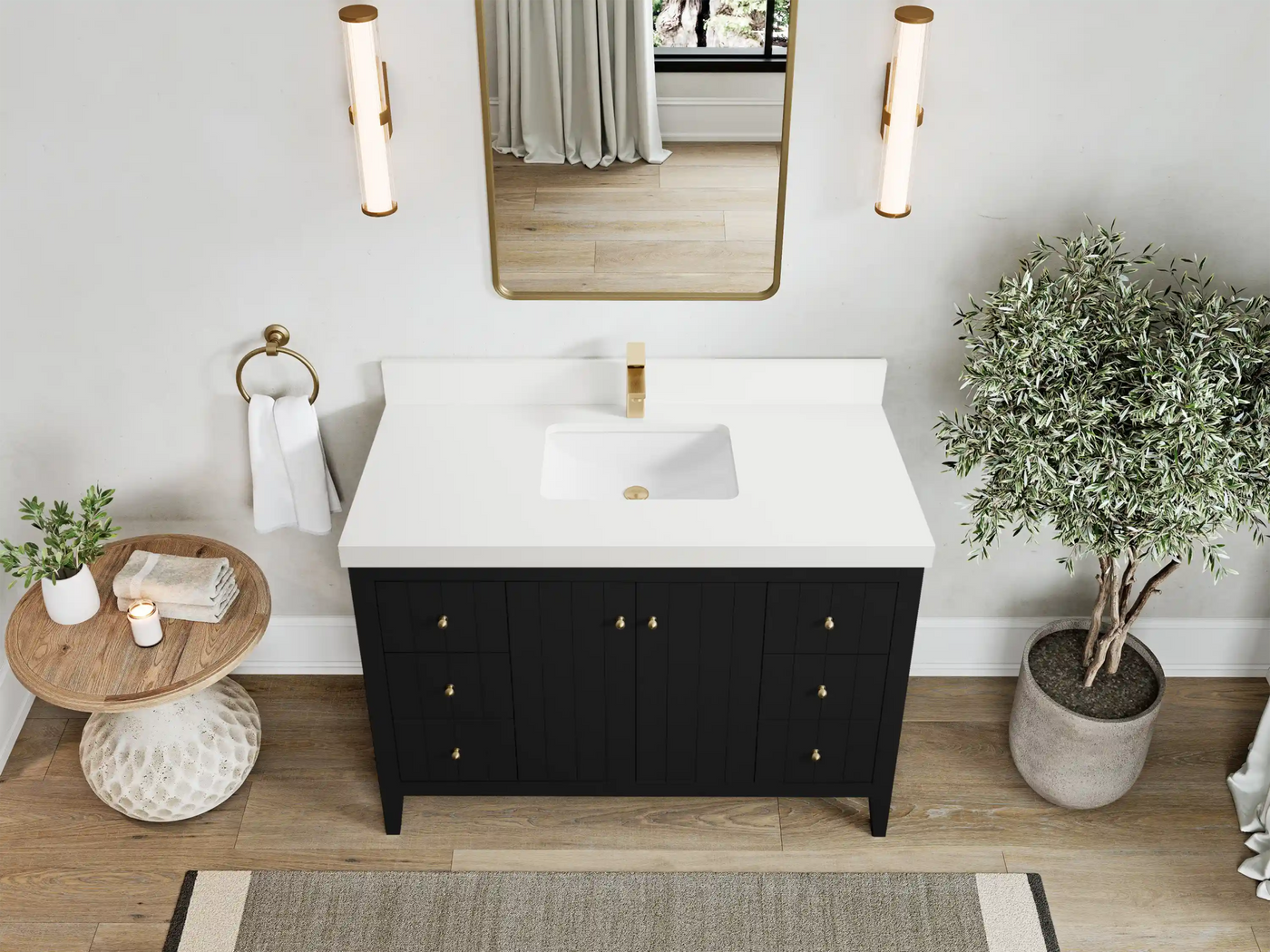 Atlanta 48 in. W x 22 in. D Single Sink Bathroom Vanity