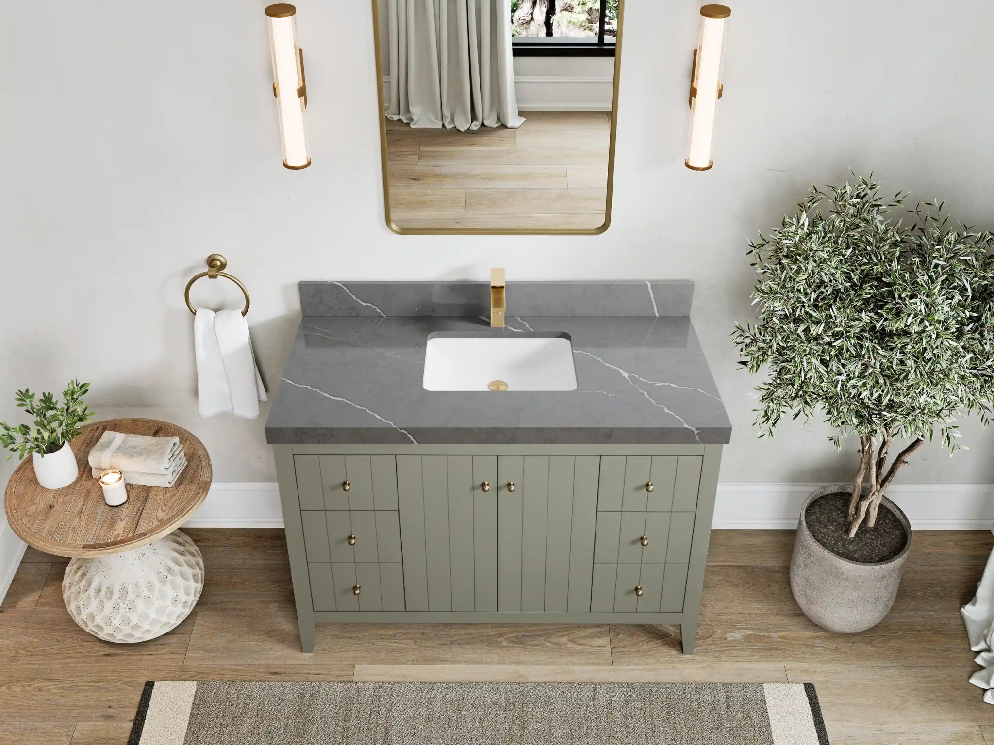 Atlanta 48 in. W x 22 in. D Single Sink Bathroom Vanity - Willow Bath and Vanity