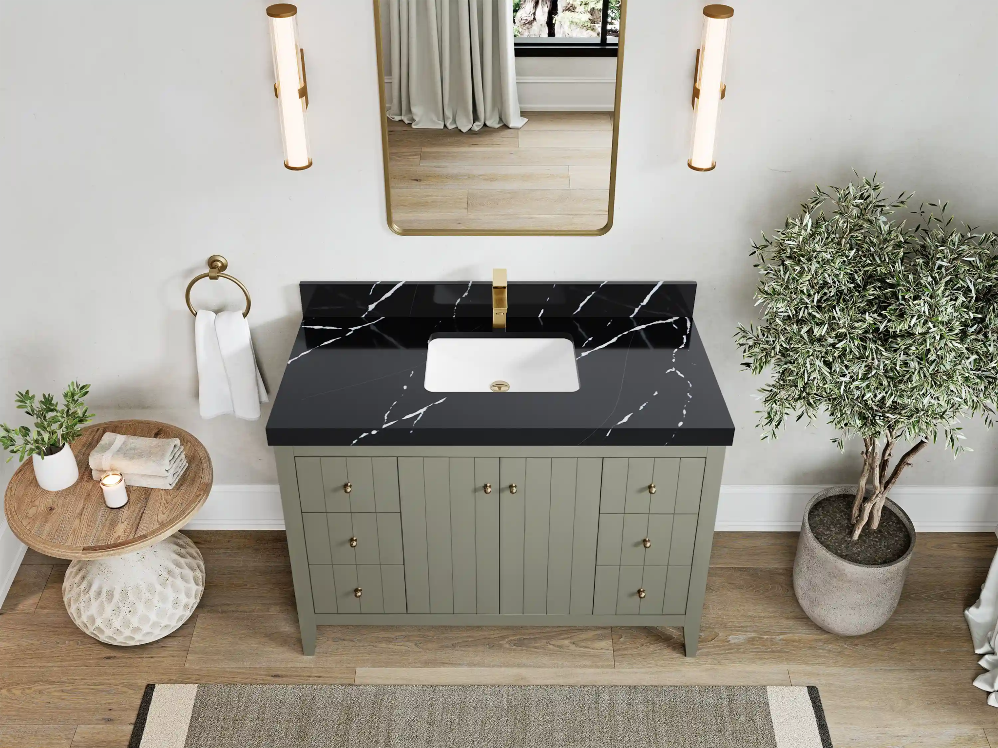 Atlanta 48 in. W x 22 in. D Single Sink Bathroom Vanity - Willow Bath and Vanity